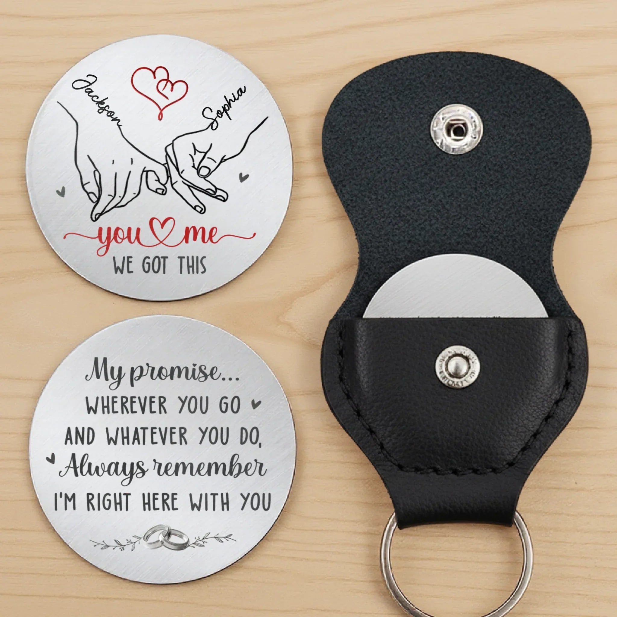 Custom Pocket Hug - Personalized Anniversary Wedding Gifts For Husband And Wife, Him And Her - I Choose You Every Day