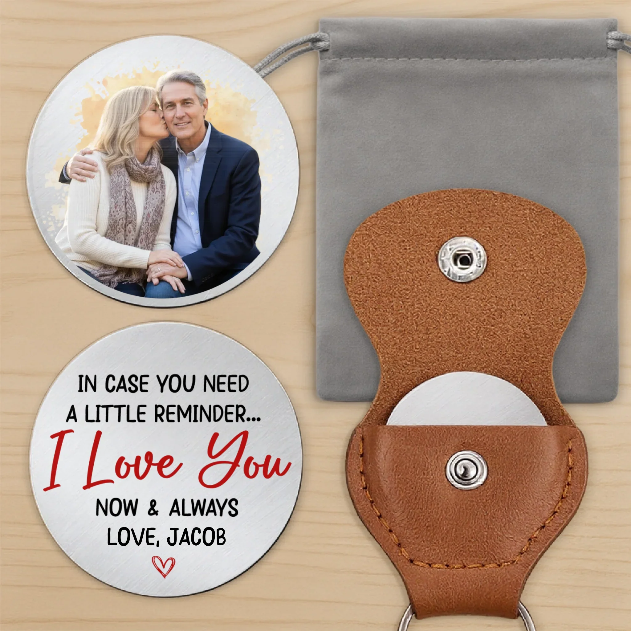 Custom Photo Pocket Hug - Personalized Anniversary Wedding Gifts For Husband And Wife, Him And Her - Love That Feels Like Us
