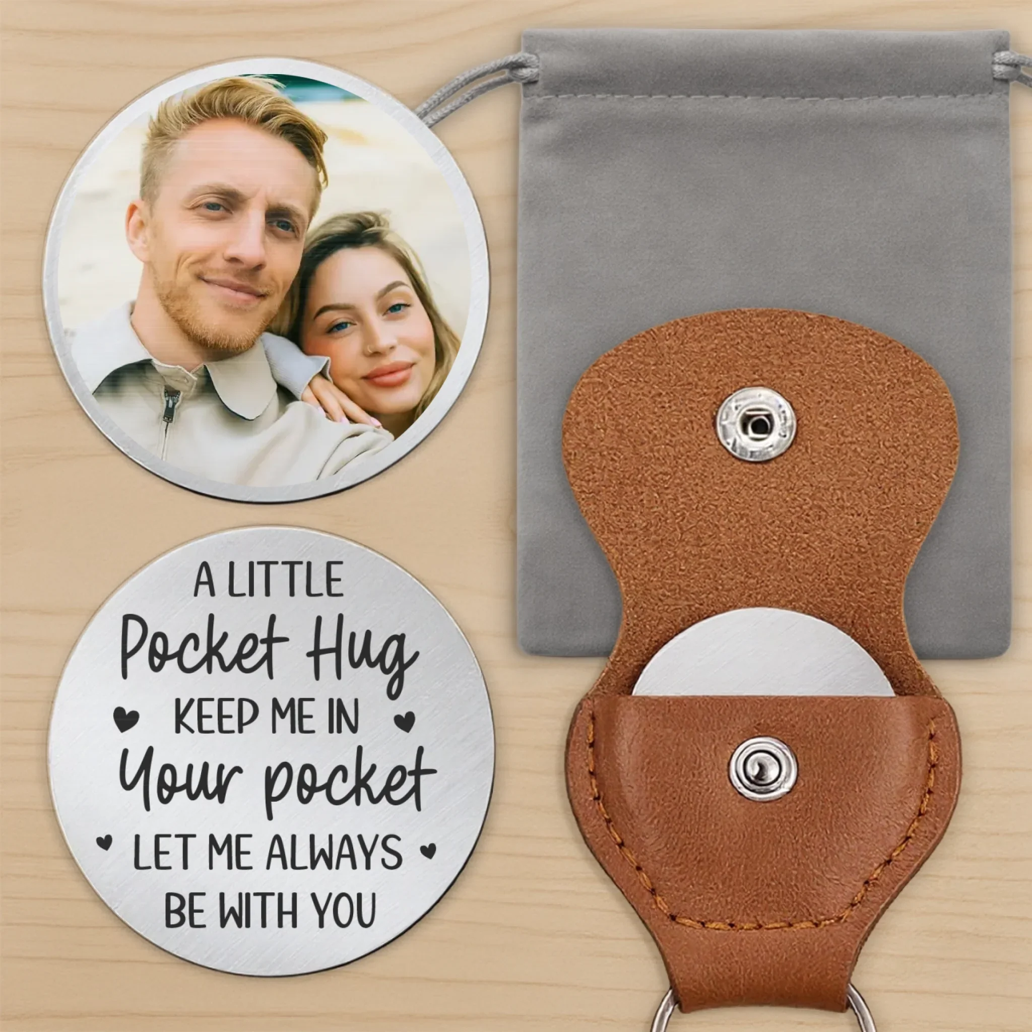 Custom Photo You Are My Forever, So Let Me Always Be With You - Couple Personalized Custom Pocket Hug - Gift For Husband Wife, Anniversary