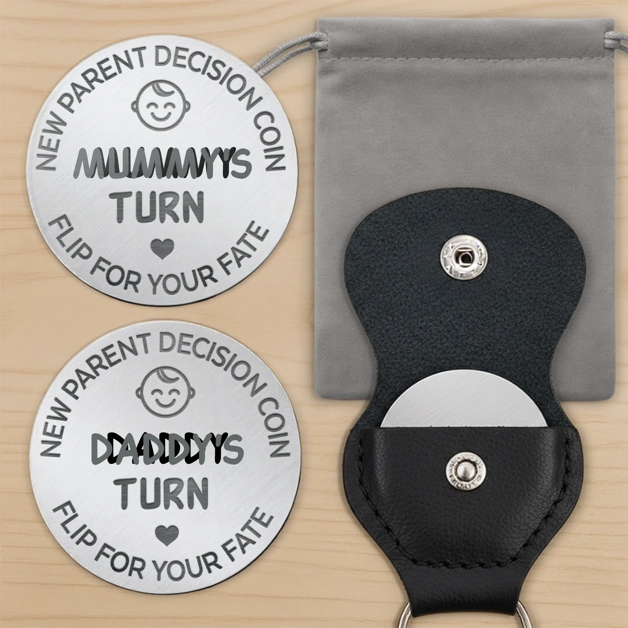 Rock, Paper, Nappy - Family Personalized Custom Pocket Hug - Gift For Family Members