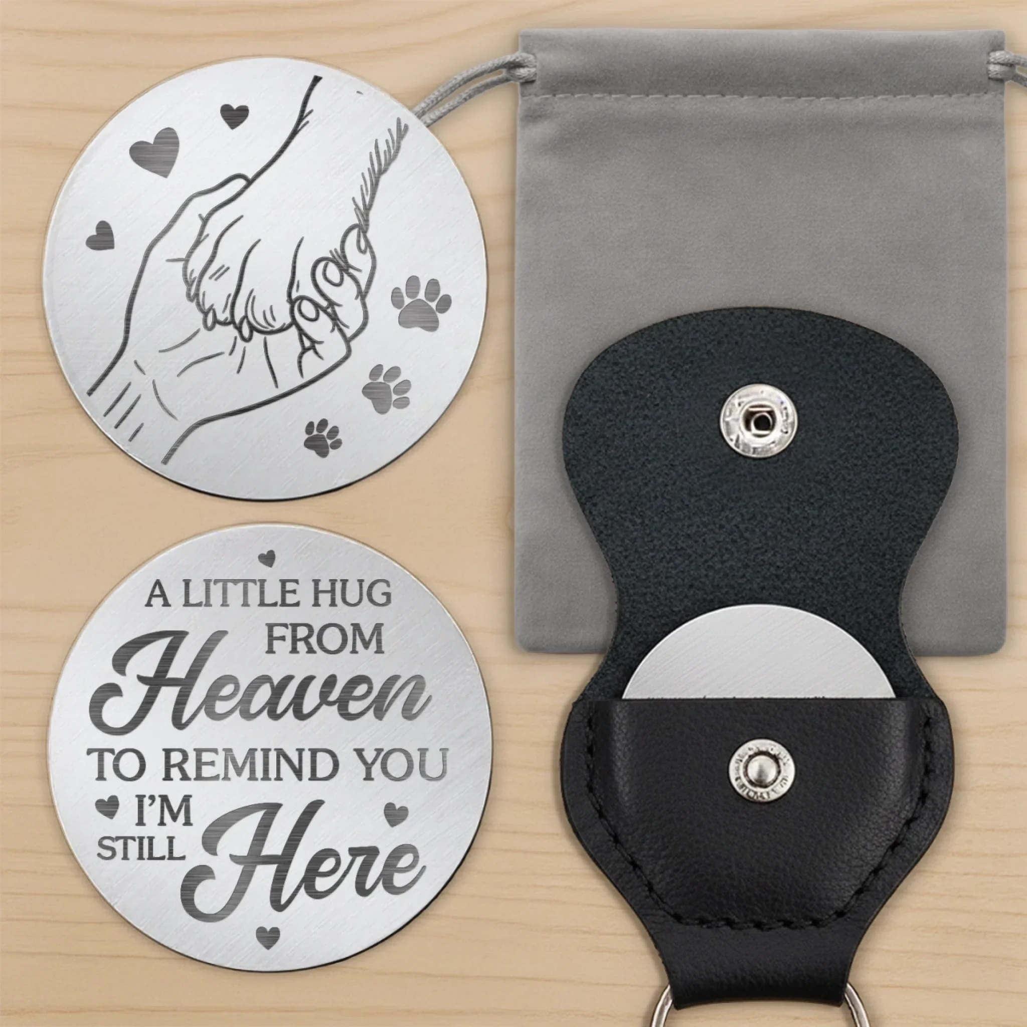 I'm With You, Always - Memorial Pocket Hug - Sympathy Gift For Pet Owners, Pet Lovers