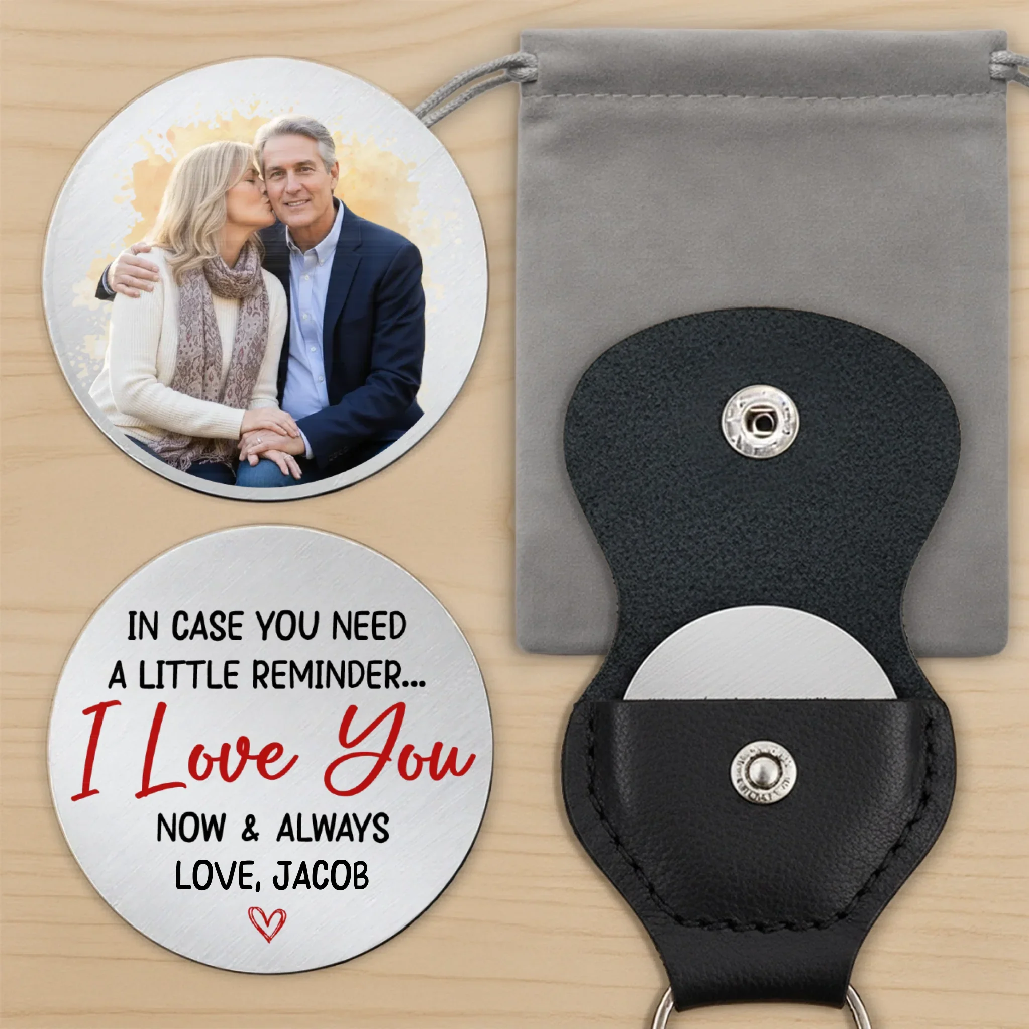 Custom Photo Pocket Hug - Personalized Anniversary Wedding Gifts For Husband And Wife, Him And Her - Love That Feels Like Us