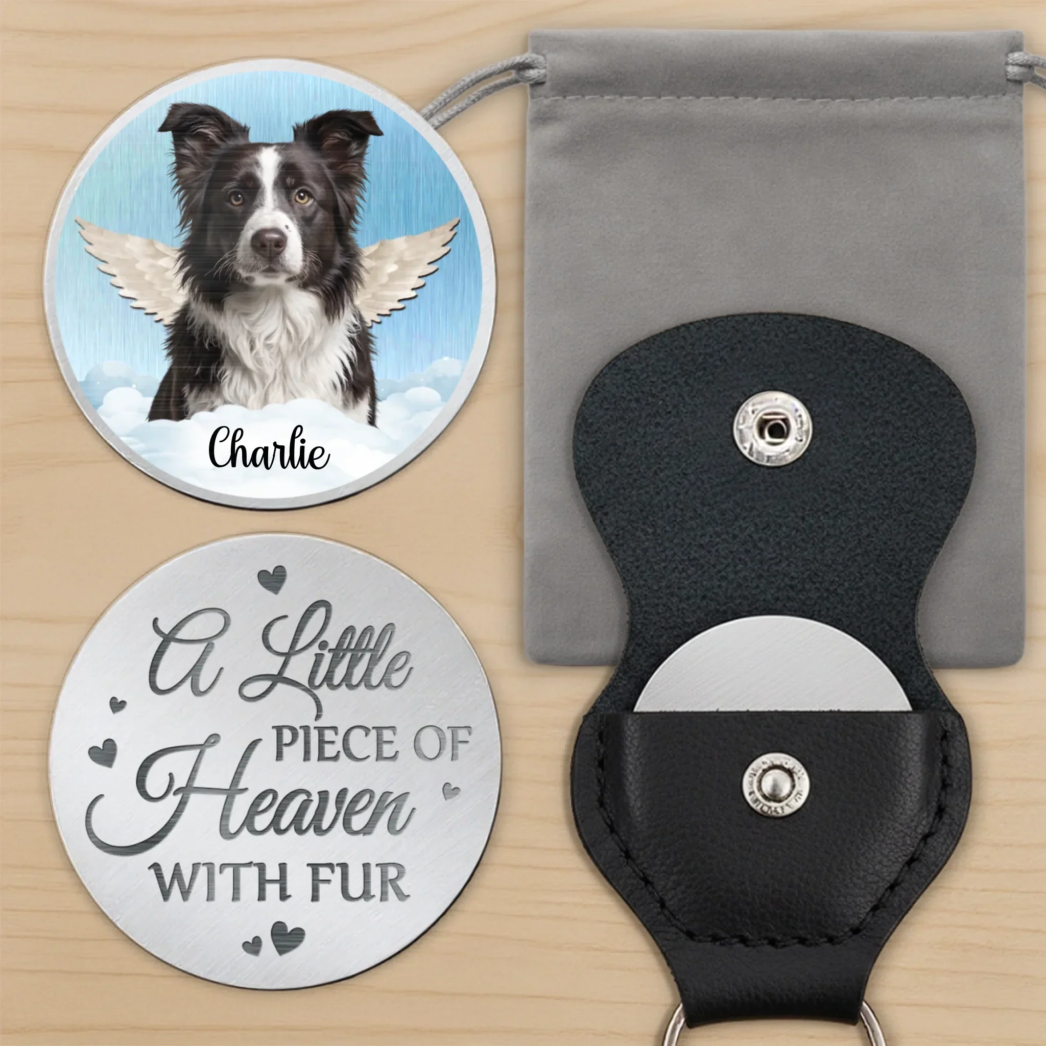 Custom Photo Gone But Not Forgotten, Forever Loved - Memorial Personalized Custom Pocket Hug - Sympathy Gift For Pet Owners, Pet Lovers
