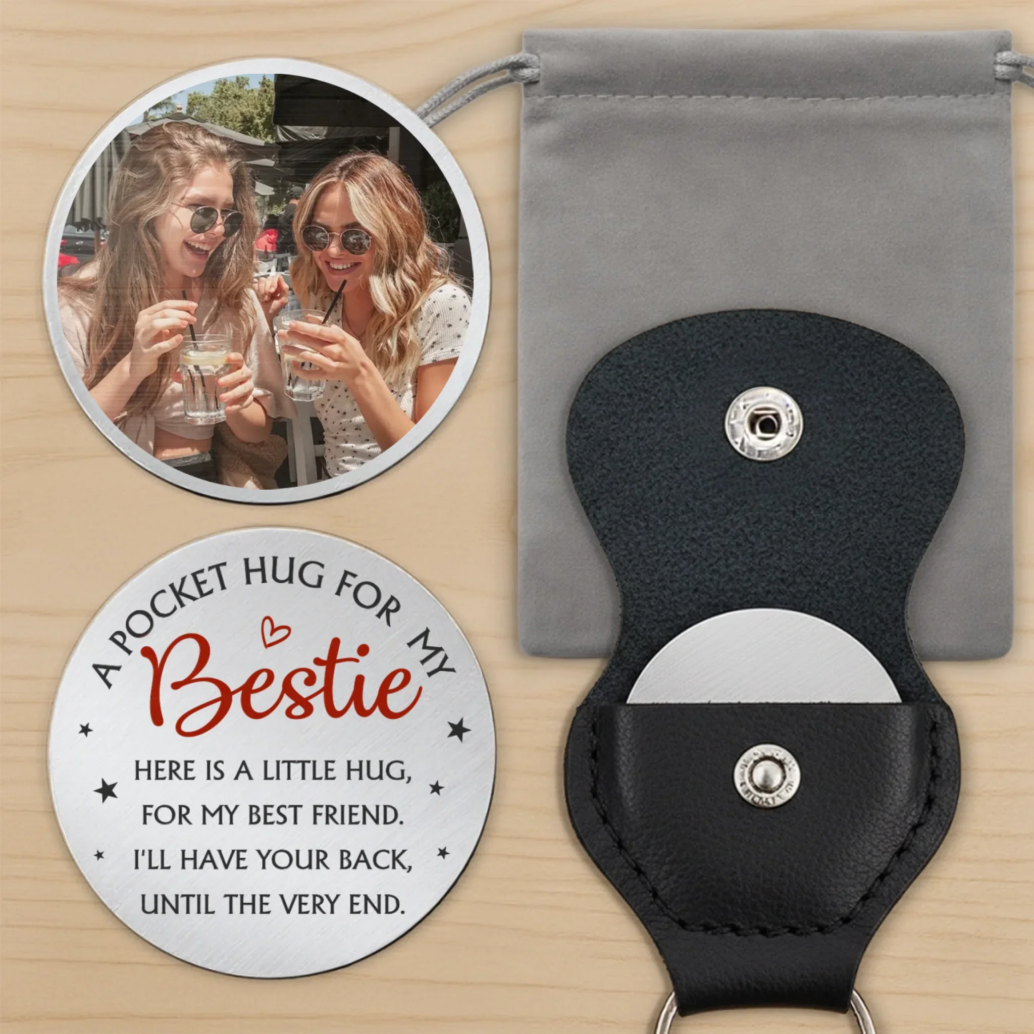 Custom Photo Your Pocket Full Of Love - Family Personalized Custom Pocket Hug - Graduation Gift For Family Members, Siblings, Brothers, Sisters