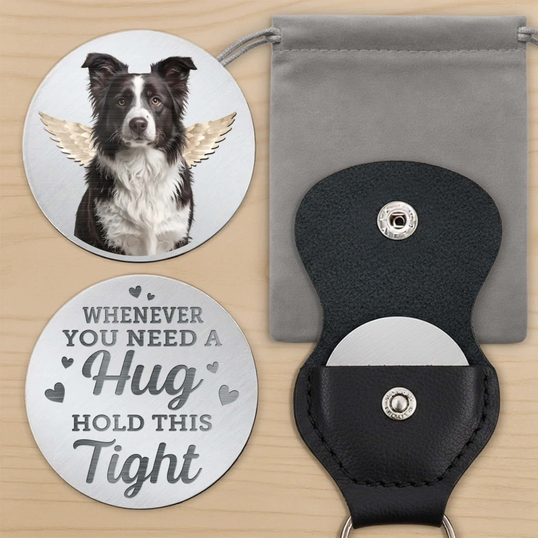 Custom Photo Until We Meet Again, My Friend - Memorial Personalized Custom Pocket Hug - Sympathy Gift For Pet Owners, Pet Lovers