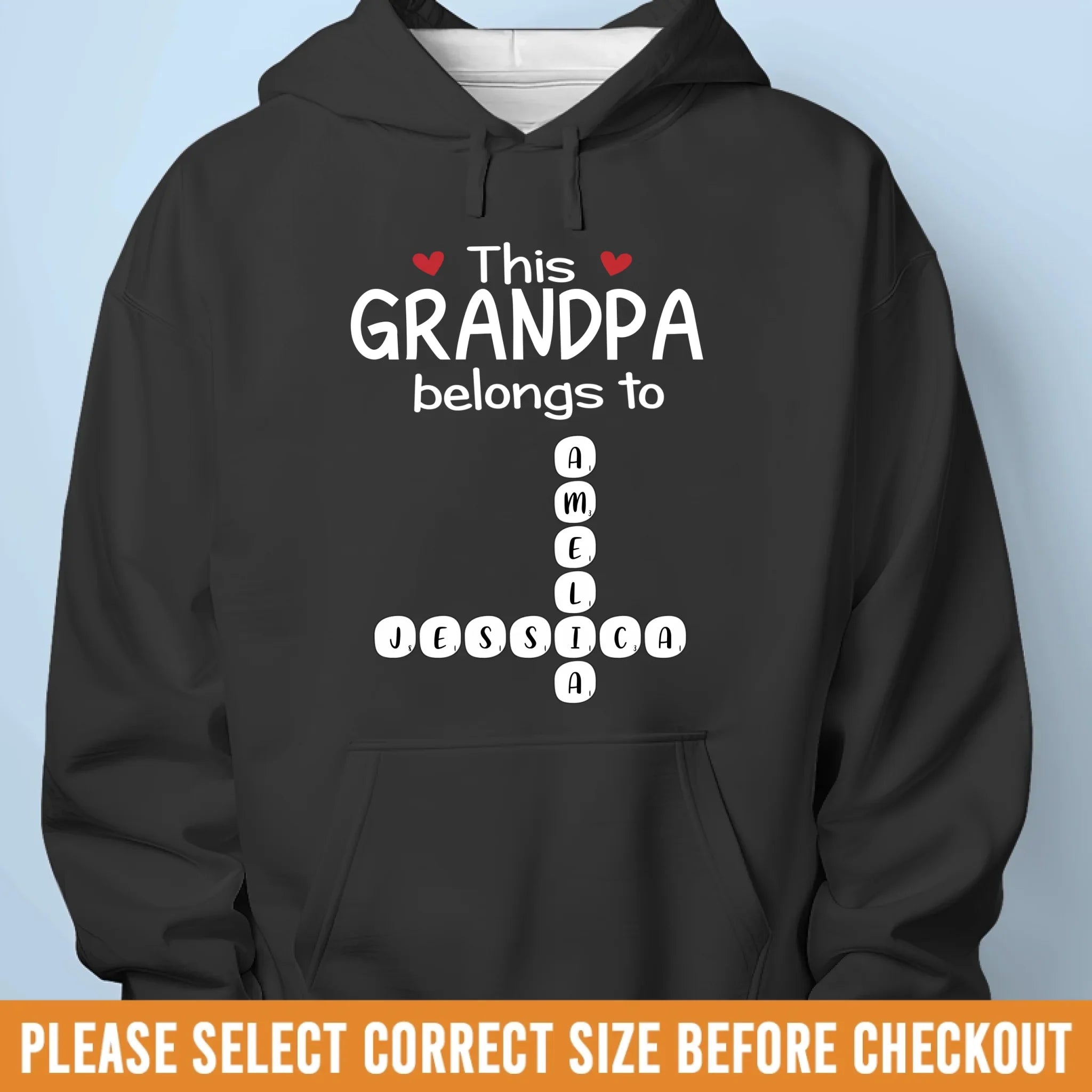 Custom Scrabble Unisex T-shirt, Premium T-shirt, Hoodie - Personalized Birthday Gifts For Dad, Grandpa - Our Story Spells Love