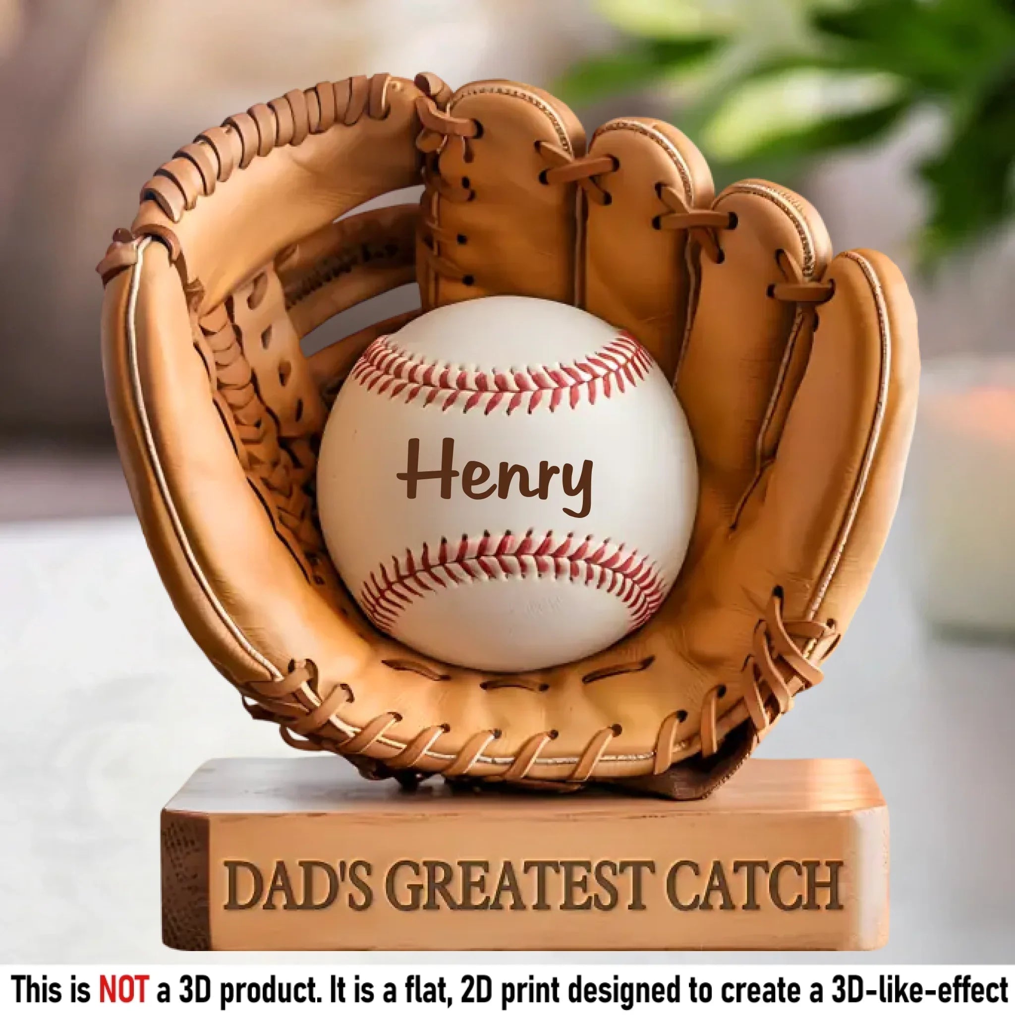 Custom Acrylic Plaque - Personalized Mother's Day, Father's Day Gifts For Mom, Grandma, Dad, Grandpa - From Little League To Lifelong Love