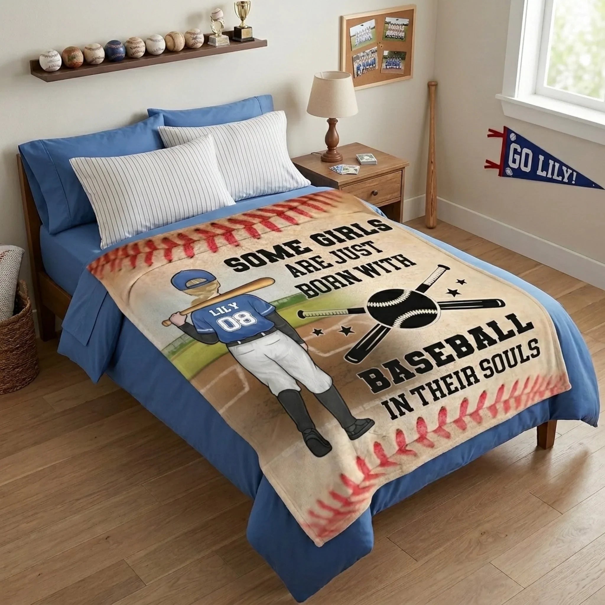 Practice Like You've Never Won - Family Personalized Custom Blanket - Gift For Family Members, Baseball Players, Baseball Lovers