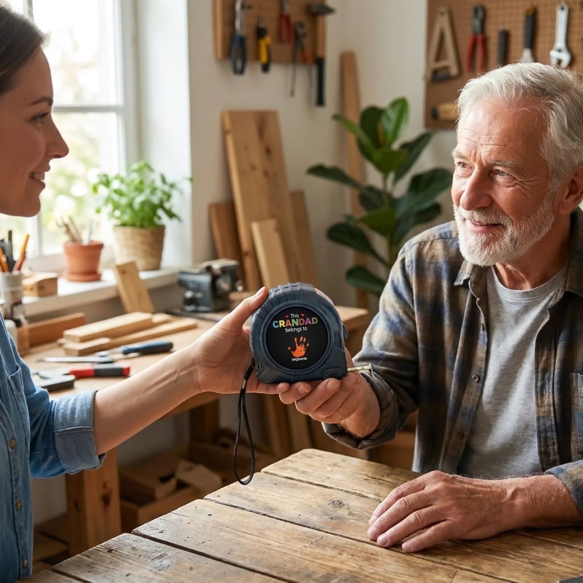 A Hero In Every Heart - Family Personalized Custom Tape Measure - Father's Day, Gift For Dad, Grandpa