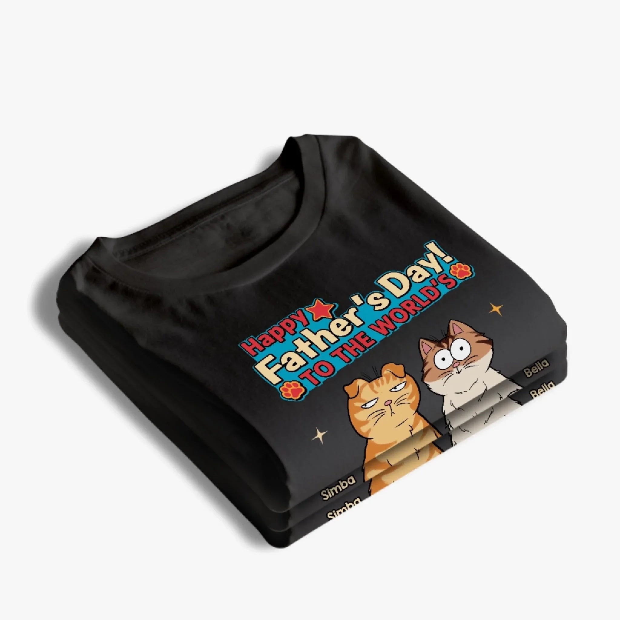 Custom Unisex T-shirt, Premium T-shirt, Hoodie - Personalized Father's Day Gifts For Cat Lovers, Cat Mom And Dad - Dad Of The Whisker Squad