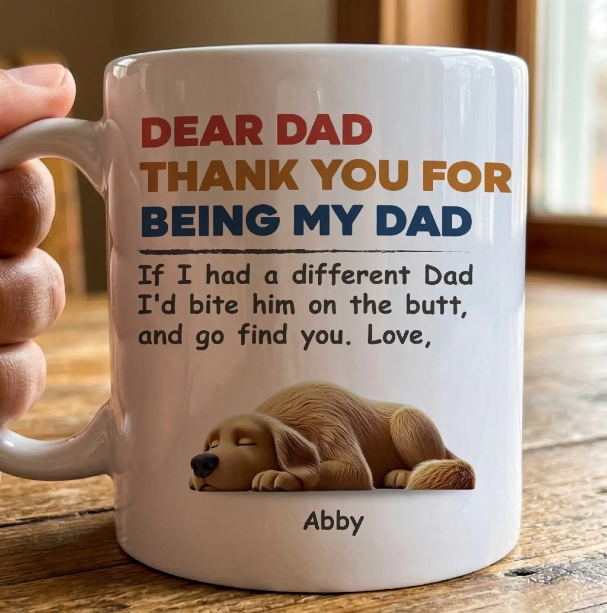 Custom Mug - Personalized Mother's Day Father's Day Birthday Gifts For Dog Lovers, Dog Dad And Mom - Dog Mom Dog Dad For Life