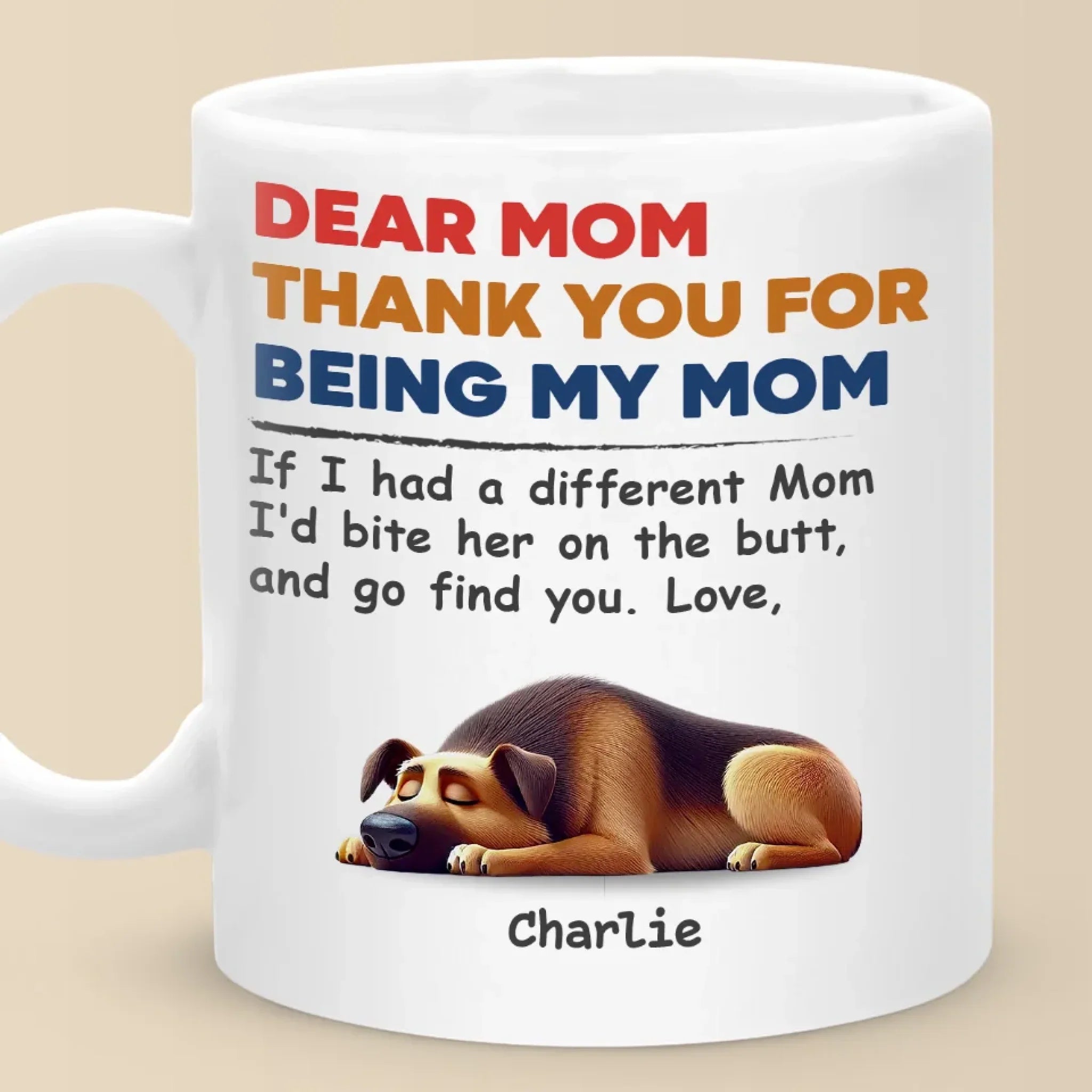 Custom Mug - Personalized Mother's Day Father's Day Birthday Gifts For Dog Lovers, Dog Dad And Mom - Dog Mom Dog Dad For Life