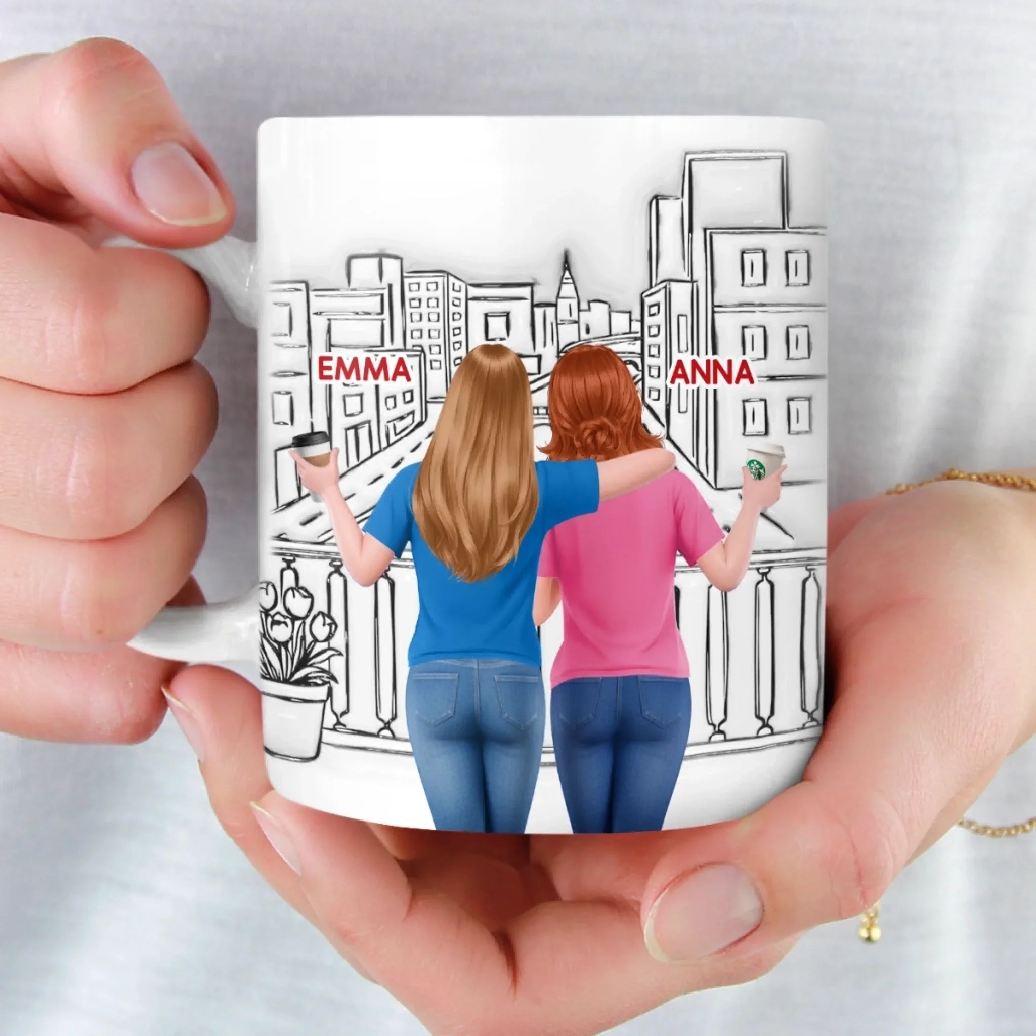 Custom 3D Inflated Effect Printed Mug - Personalized Best Friend Birthday Gifts For Women, Besties, Sisters, BFF - My Laugh Therapist