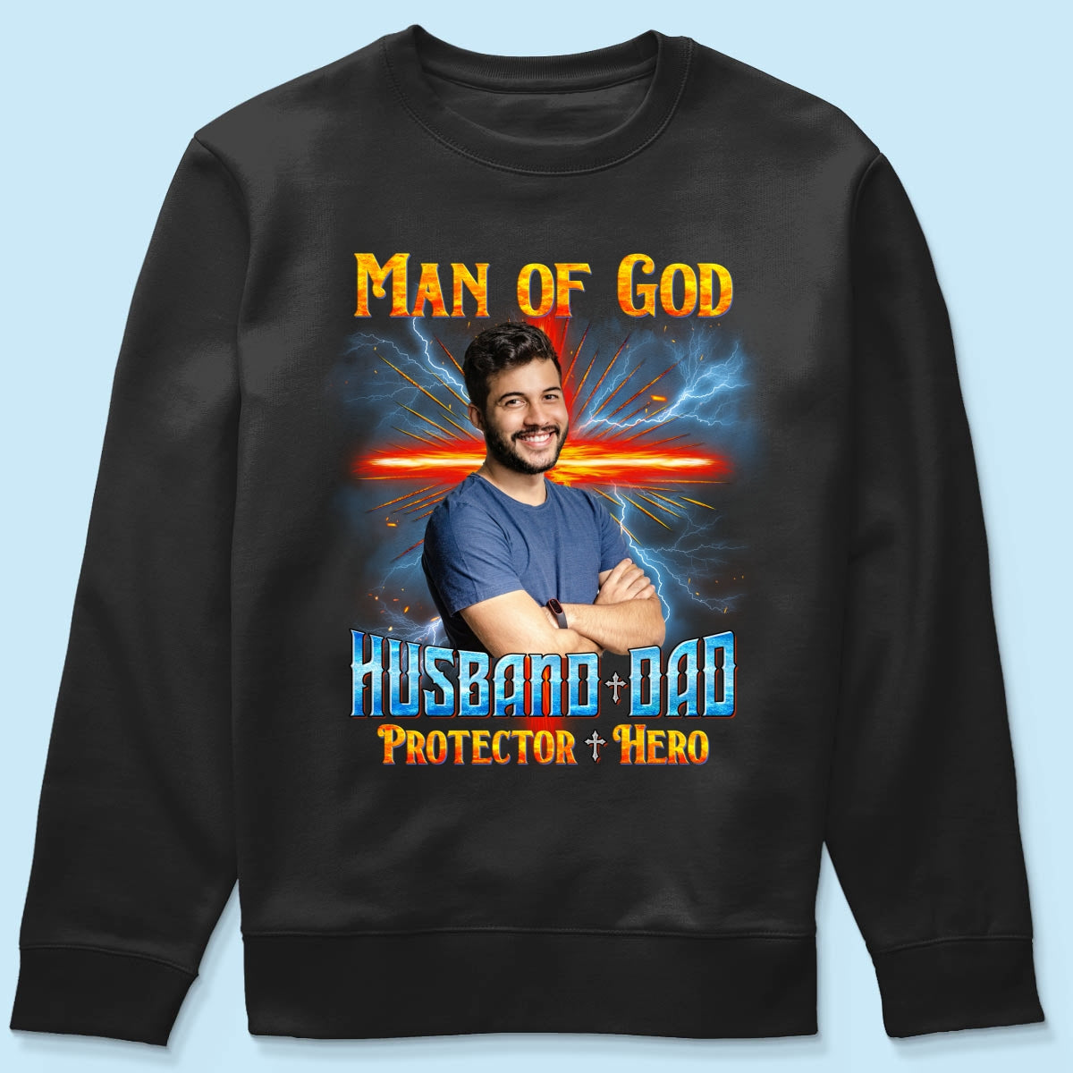 Man of God Christian Husband Dad Personalized Shirt