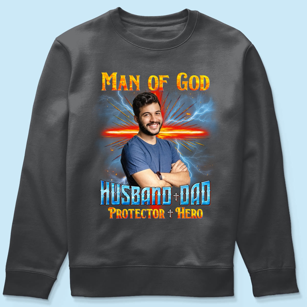 Man of God Christian Husband Dad Personalized Shirt