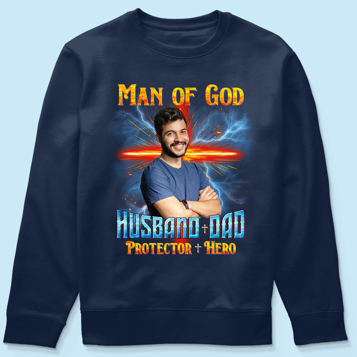 Man of God Christian Husband Dad Personalized Shirt