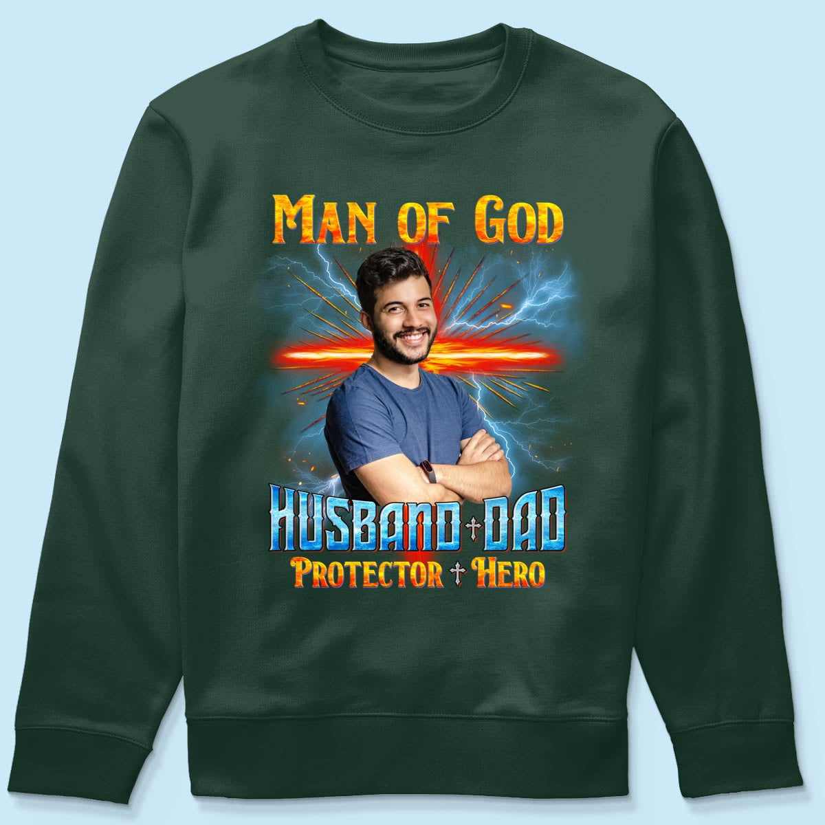 Man of God Christian Husband Dad Personalized Shirt