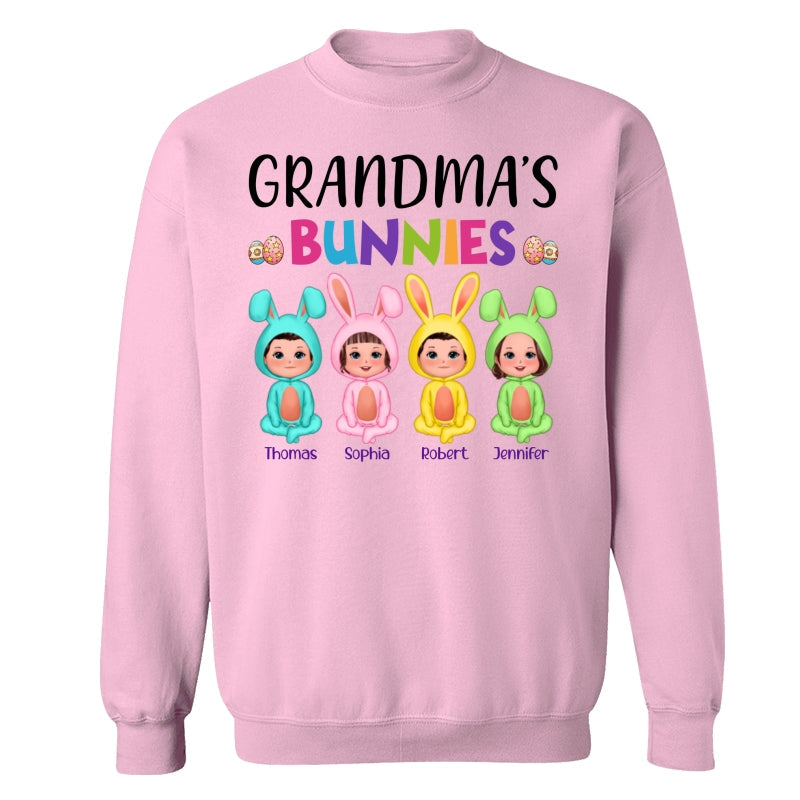 Easter Grandma‘s Bunnies Doll Kids Personalized Shirt
