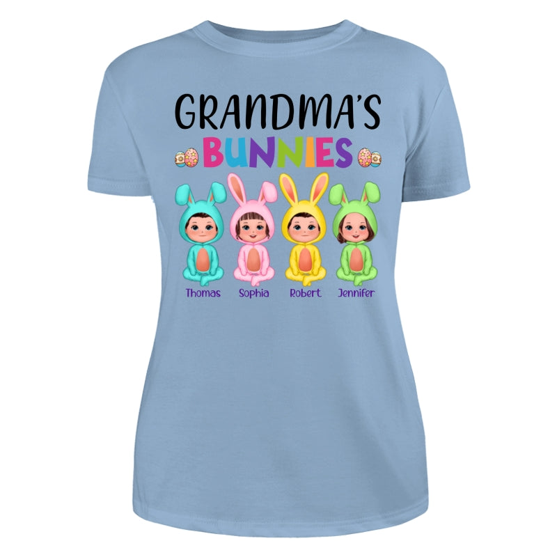 Easter Grandma‘s Bunnies Doll Kids Personalized Shirt
