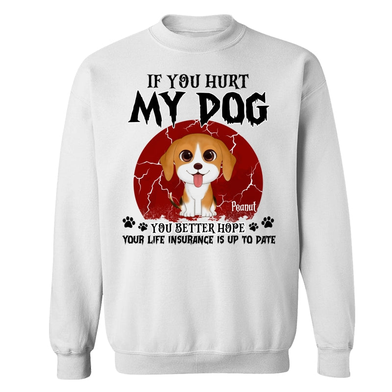 Halloween If You Hurt My Watercolor Cute Dogs Personalized Shirt