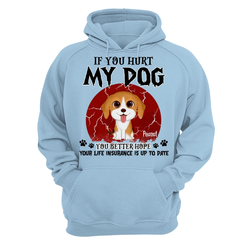 Halloween If You Hurt My Watercolor Cute Dogs Personalized Shirt