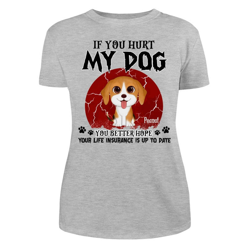 Halloween If You Hurt My Watercolor Cute Dogs Personalized Shirt