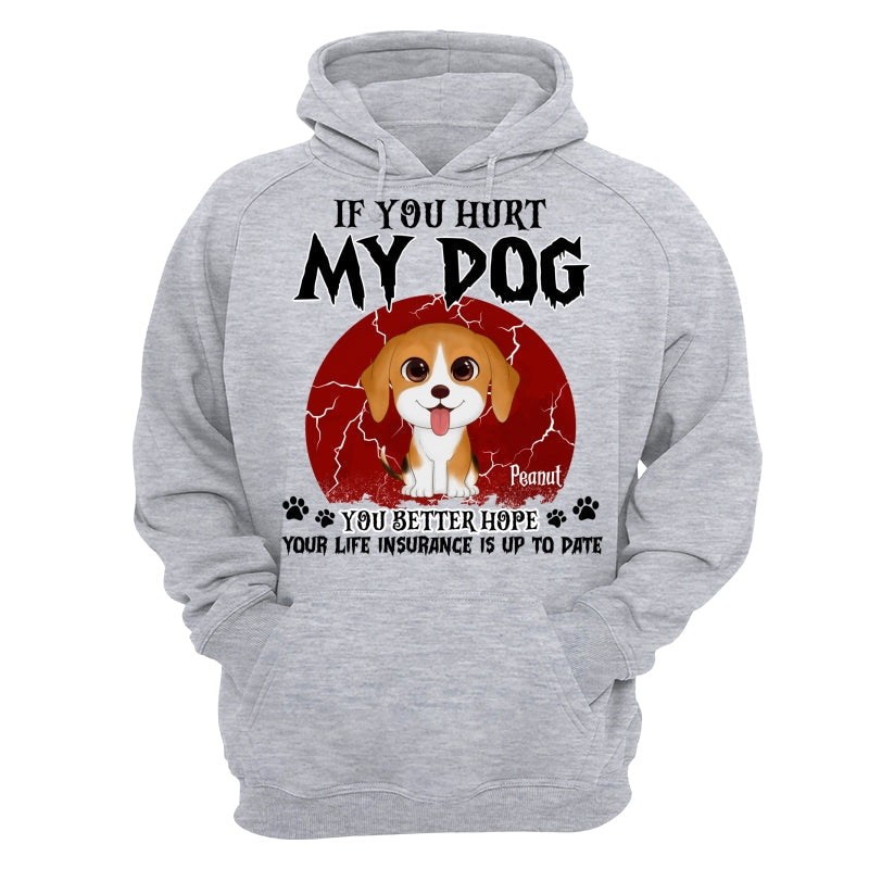Halloween If You Hurt My Watercolor Cute Dogs Personalized Shirt