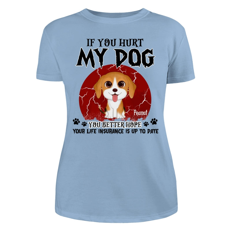 Halloween If You Hurt My Watercolor Cute Dogs Personalized Shirt