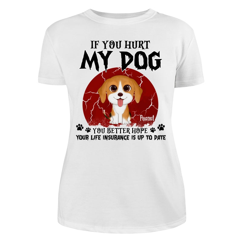 Halloween If You Hurt My Watercolor Cute Dogs Personalized Shirt