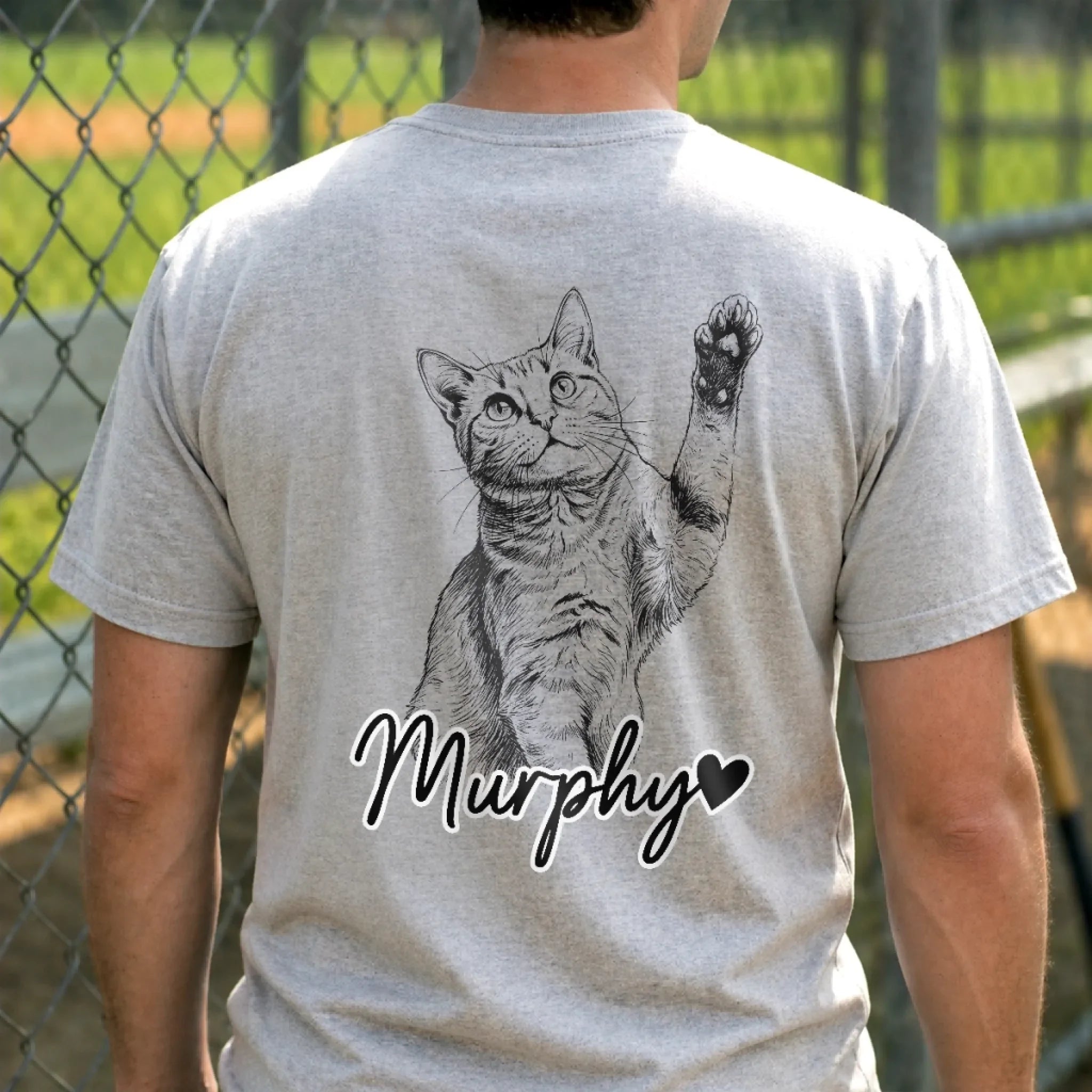 Custom Photo Unisex T-shirt - Personalized Father's Day Birthday Gifts For Dog Cat Lovers, Dog Dad And Mom, Cat Owners - Home Is Where My Pets Are