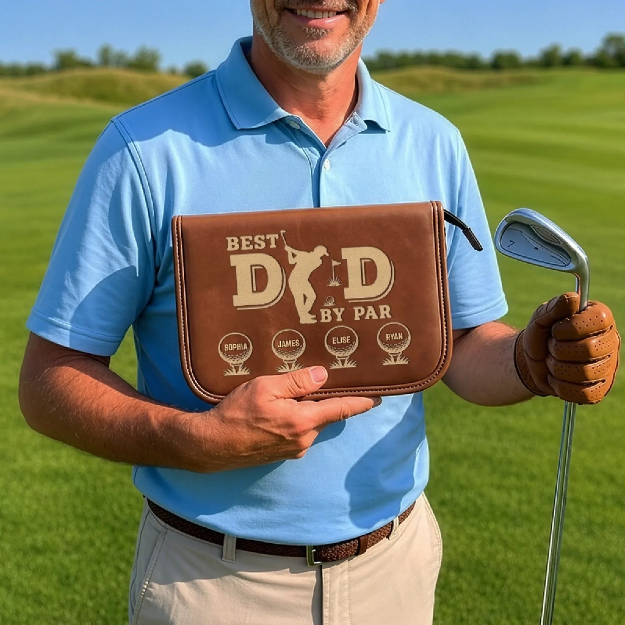 Custom Golf Bag - Personalized Father's Day Birthday Golf Gifts For Dad, Grandpa - Fairways And Good Days