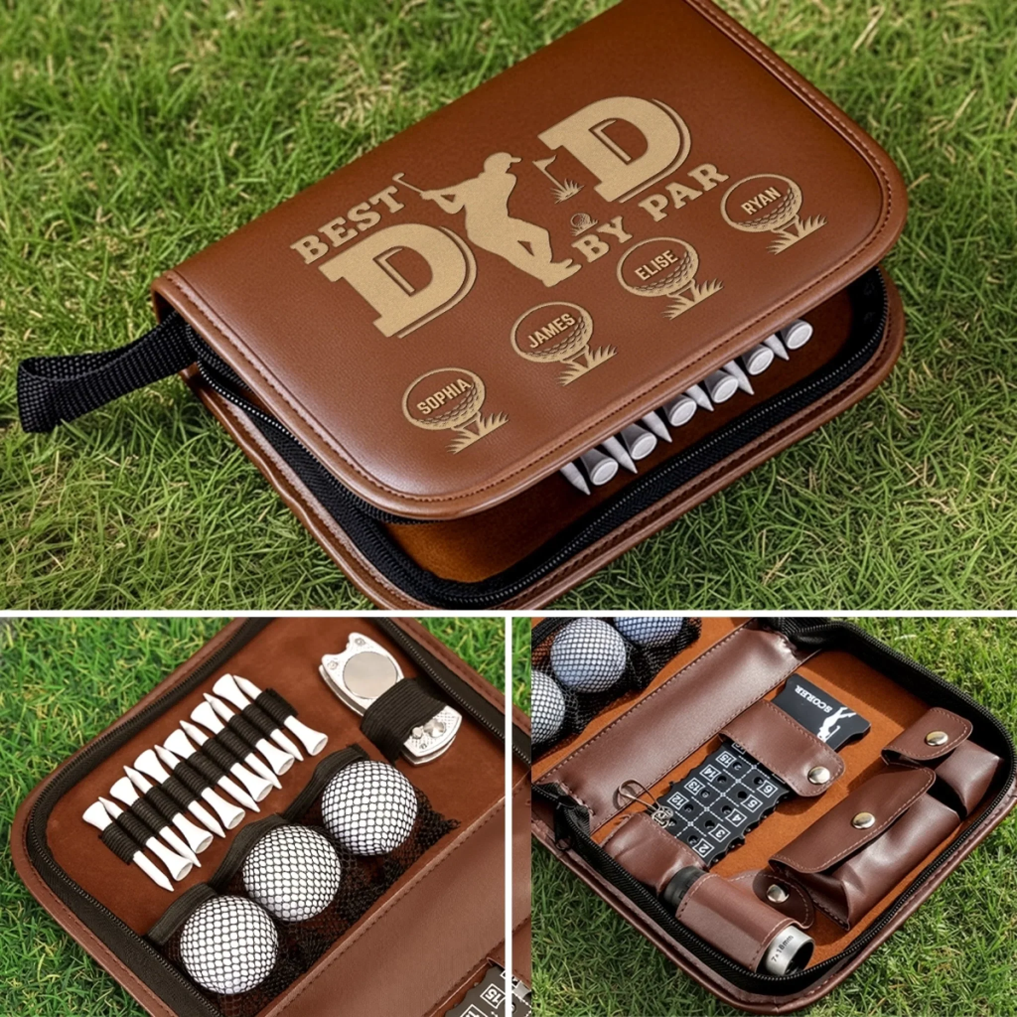 Custom Golf Bag - Personalized Father's Day Birthday Golf Gifts For Dad, Grandpa - Fairways And Good Days