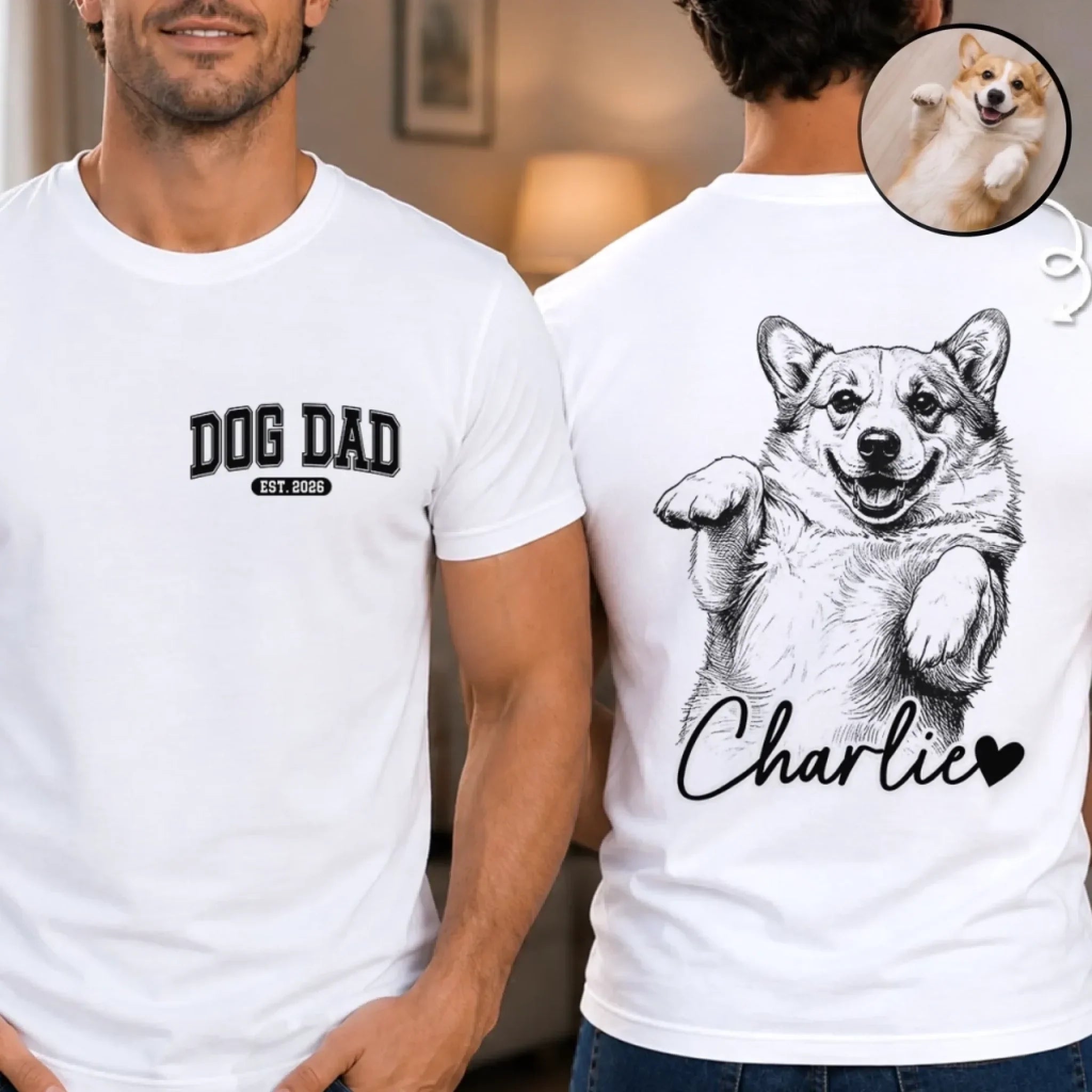 Custom Photo Unisex T-shirt - Personalized Father's Day Birthday Gifts For Dog Cat Lovers, Dog Dad And Mom, Cat Owners - Pet Lover Social Club