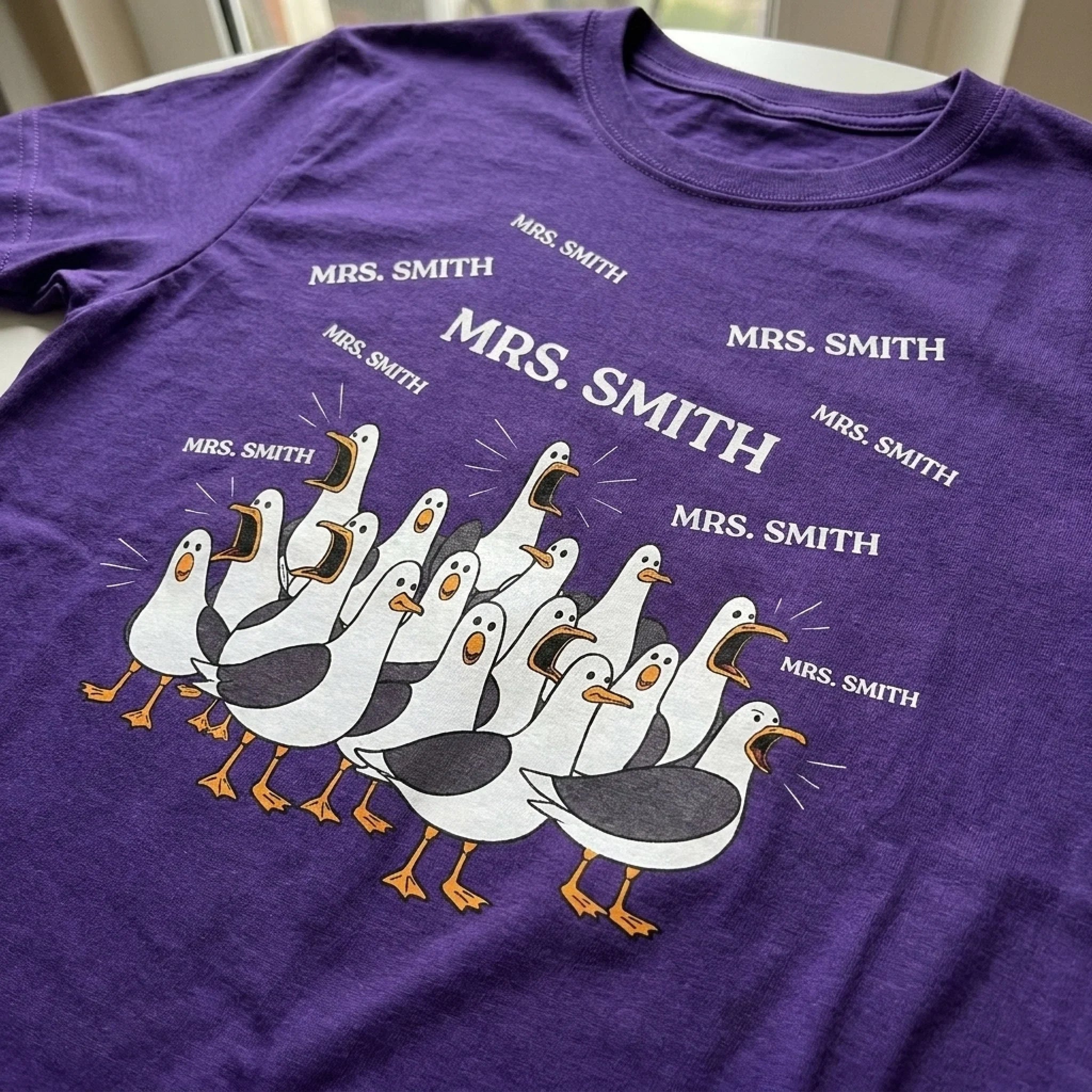 Custom Unisex T-shirt, Premium T-shirt, Hoodie - Personalized Funny Gifts For Teachers - Classroom Seagull Behavior Detected