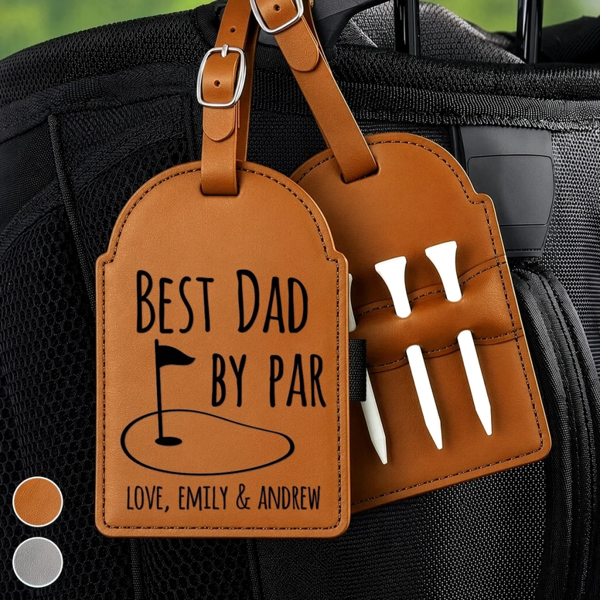 Custom Golf Bag Tag - Personalized Father's Day Birthday Golf Gifts For Dad, Grandpa - Keep Calm And Golf On