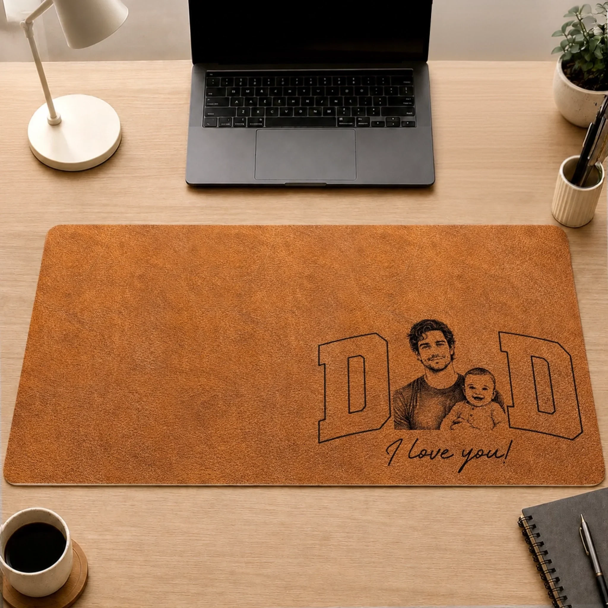 Custom Photo Desk Mat - Personalized Mother's Day, Father's Day Gifts For Mom, Grandma, Dad, Grandpa - Love Beyond Measure