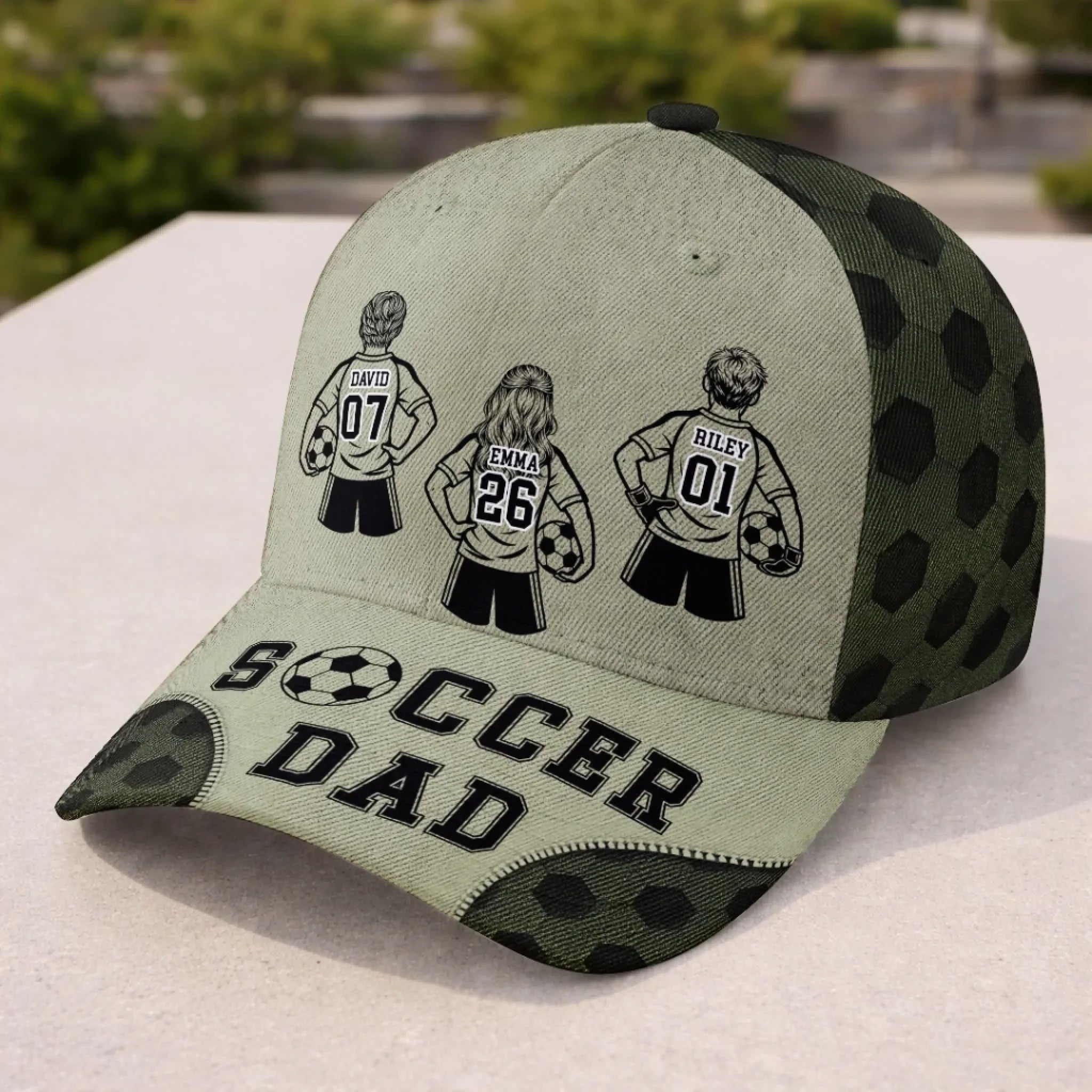 Custom LA 2026 Soccer Dad Cap - Personalized Father's Day Birthday Gifts For Dad, Grandpa, Soccer Lovers, Sports Fans - Eat Sleep Soccer Repeat