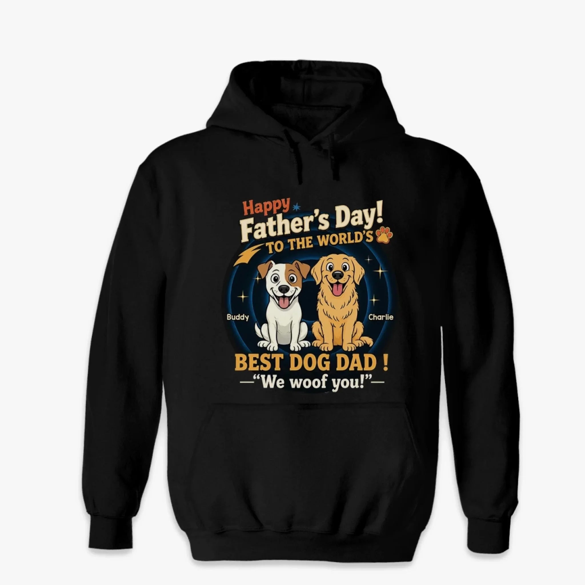 Custom Unisex T-shirt, Hoodie - Personalized Father's Day Birthday Gifts For Dog Lovers, Dog Dad - You Had Us At Woof