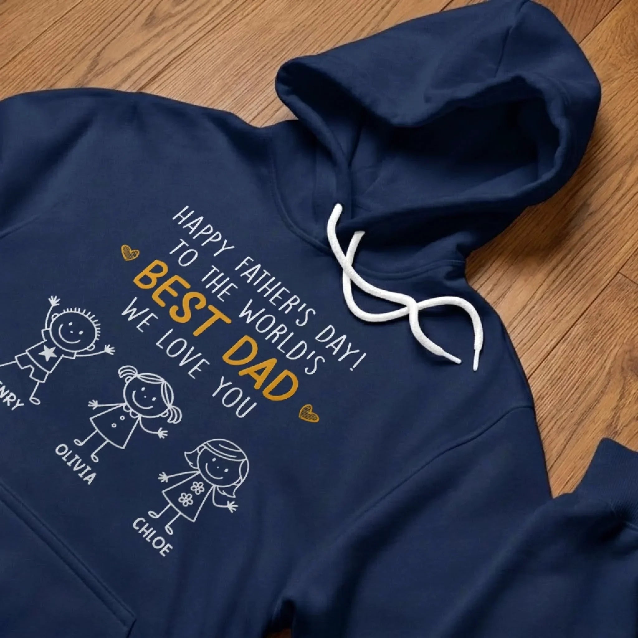 Custom T-shirt, Hoodie - Personalized Father's Day Birthday Gifts For Dad, Grandpa - Best Dad Of The World