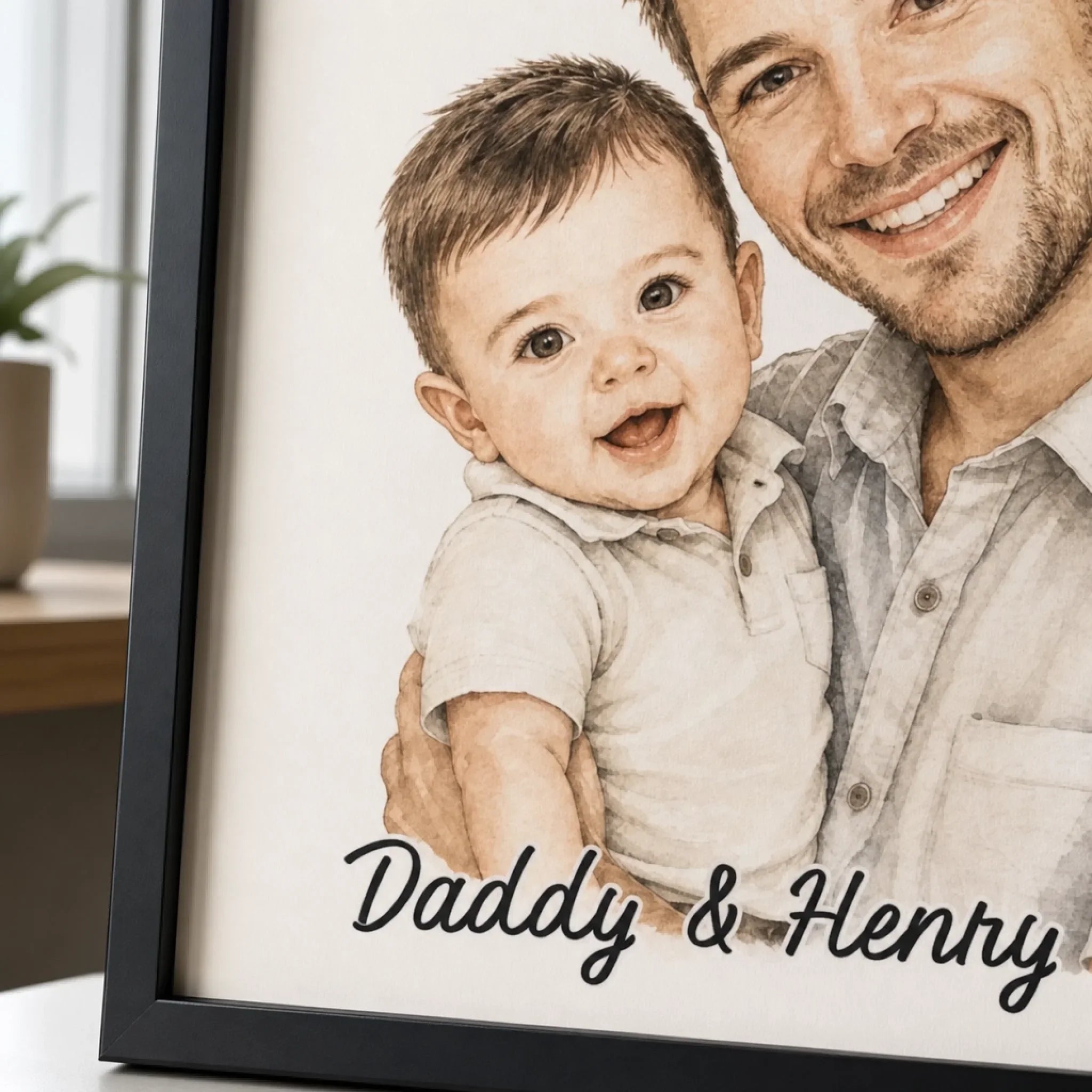 Custom Photo Vertical Poster - Personalized Father's Day Birthday Gifts For Dad, Grandpa - Always Proud To Call You Dad