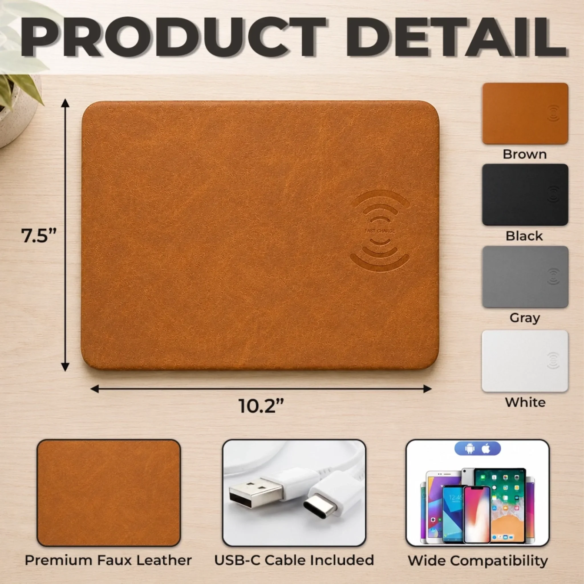 Custom Charging Mat - Personalized Father's Day Birthday Gifts For Dad, Grandpa - Dad Mode Fully Charged