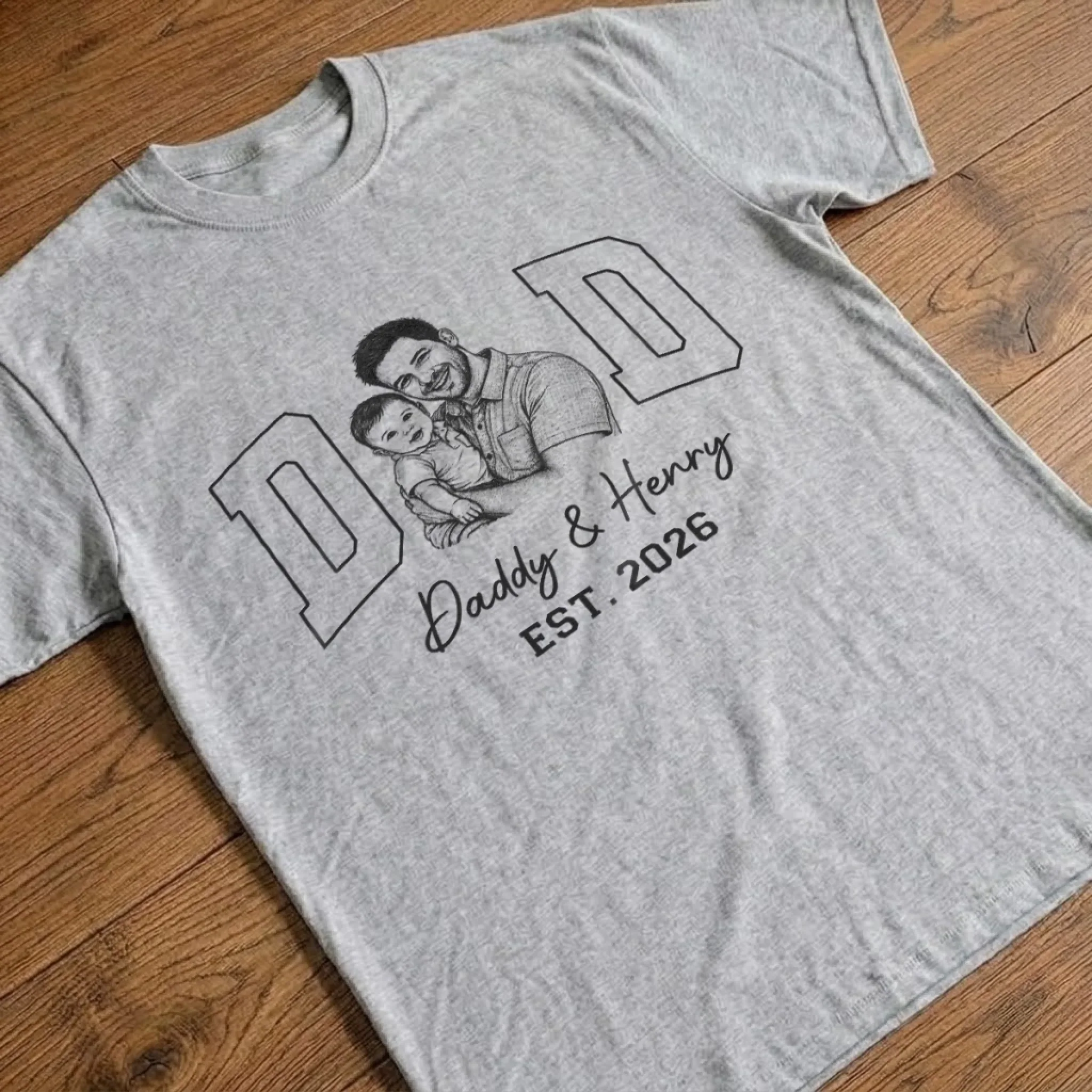 Custom Photo Unisex T-shirt, Premium T-shirt, Hoodie - Personalized Mother's Day, Father's Day Gifts For Mom, Grandma, Dad, Grandpa - Built On Love And Laughter