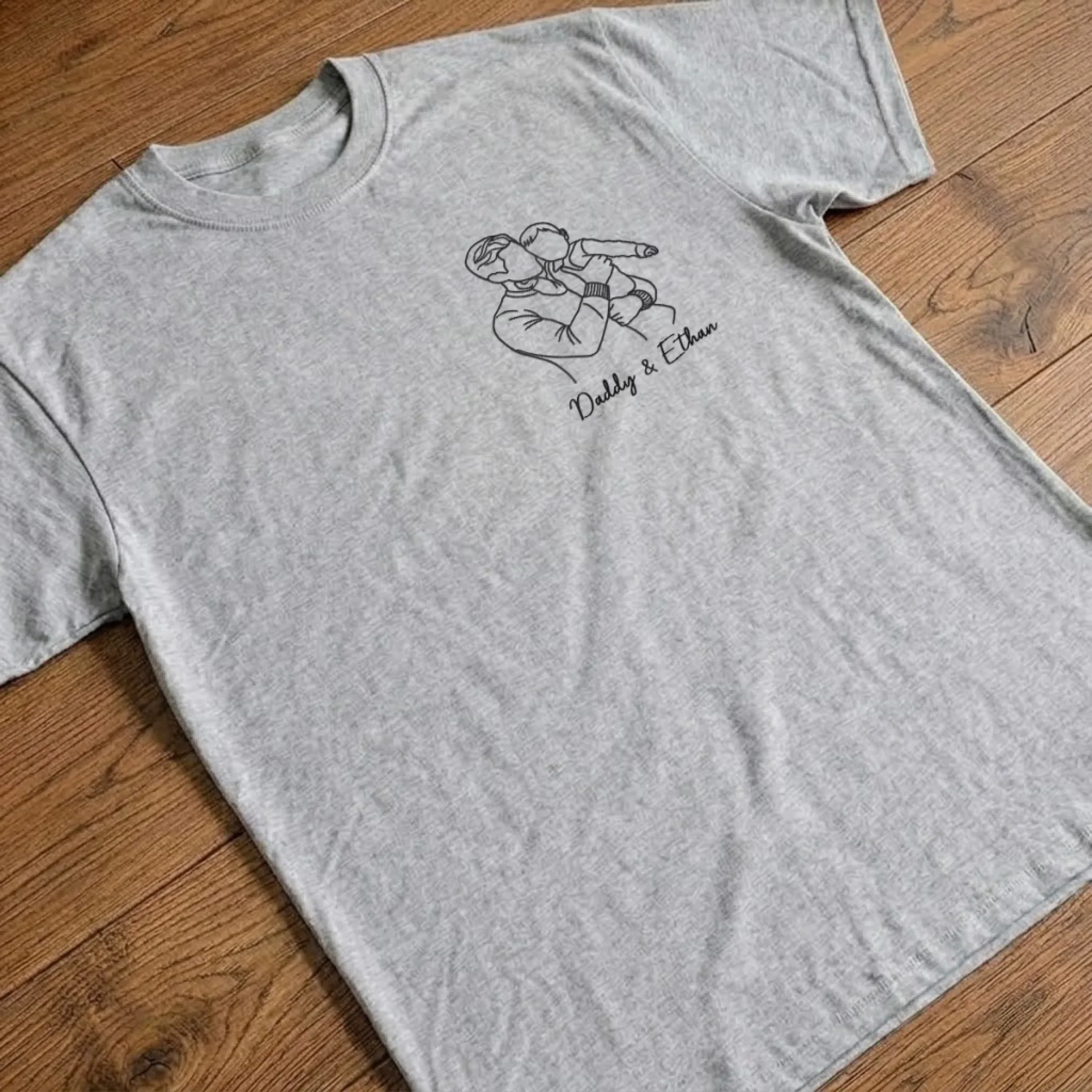 Custom Photo T-shirt, Hoodie - Personalized Father's Day Birthday Gifts For Dad, Grandpa - Dad’s Love Never Fails