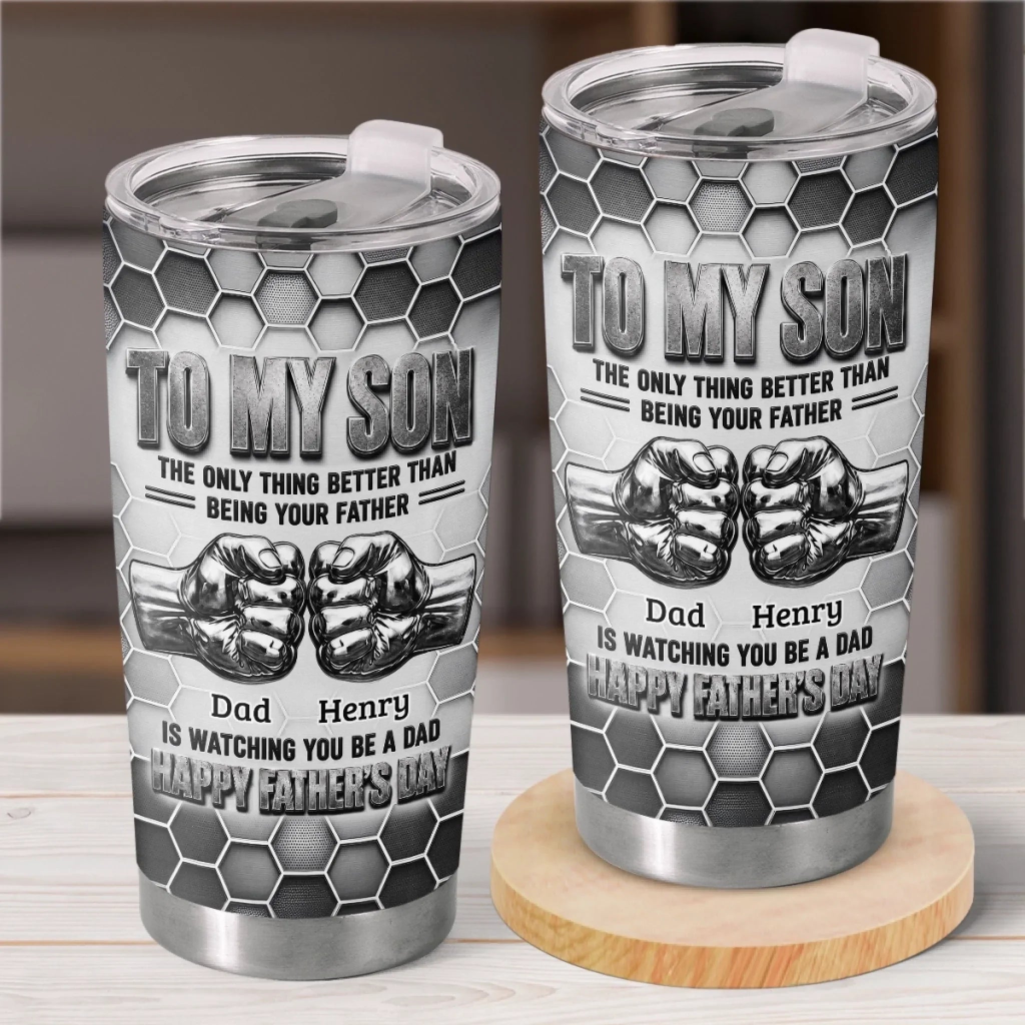 Custom Tumbler - Personalized Father's Day Birthday Gifts For Son - Never Forget How Loved You Are