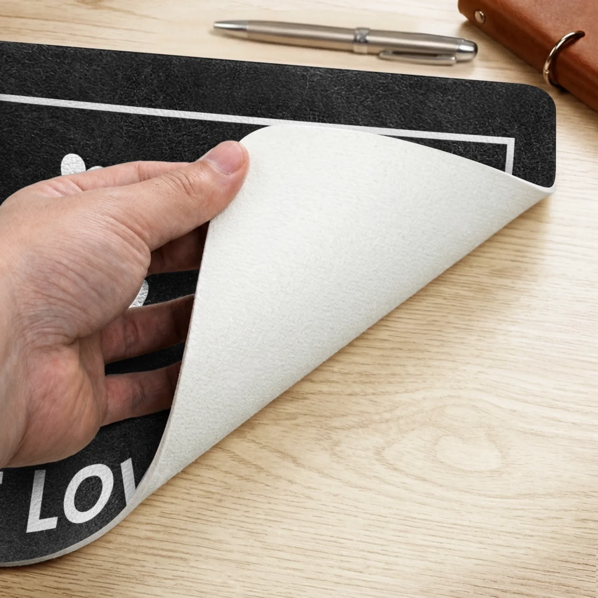 Custom Desk Mat - Personalized Father's Day Birthday Gifts For Dad, Grandpa - Loved By Tiny Humans