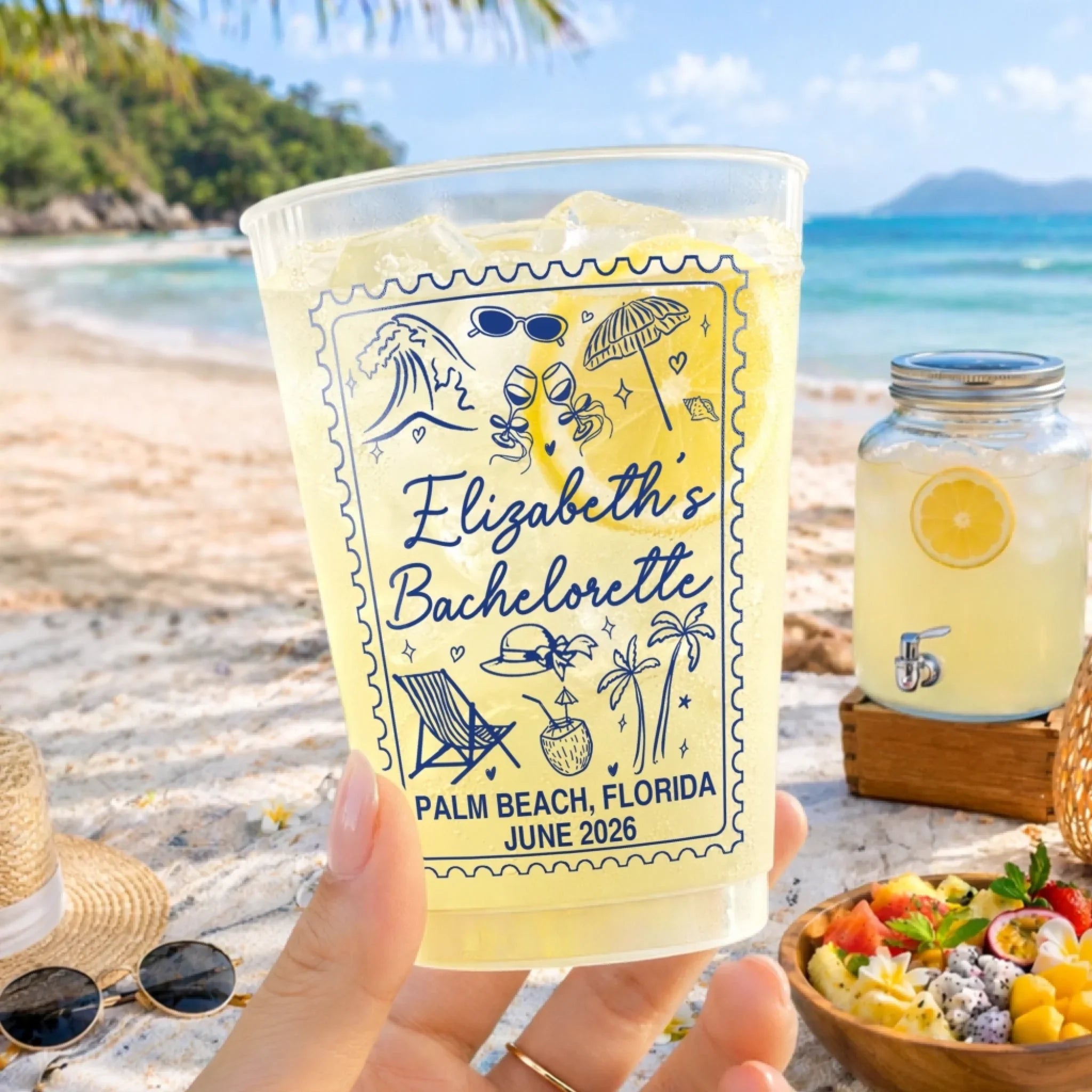 Custom Party Cups - Personalized Summer Vacation And Travel Gifts For Best Friends, Family - Making Unforgettable Memories