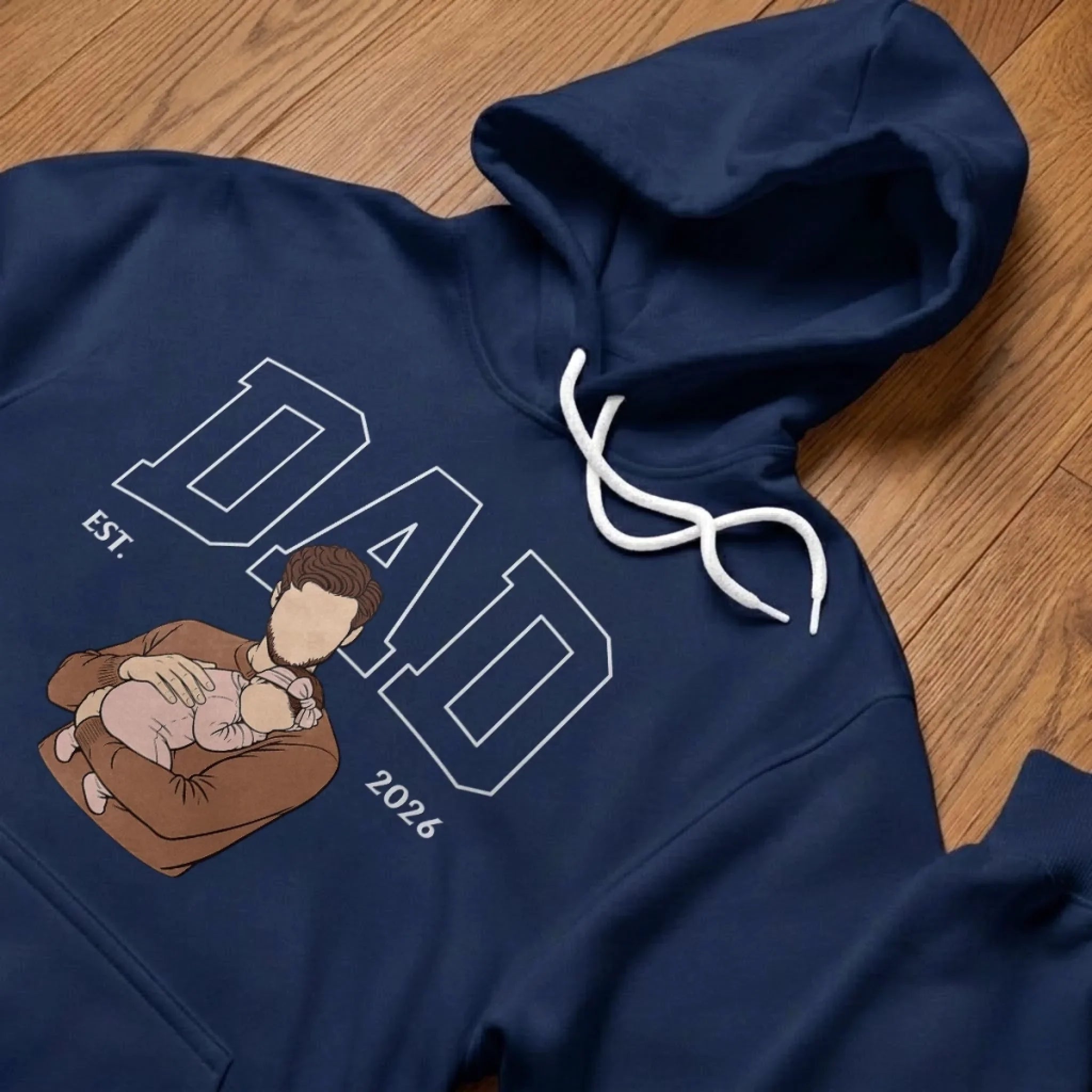 Custom Photo T-shirt, Hoodie - Personalized Father's Day Birthday Gifts For Dad, Grandpa - Dad Is The Heart Of Home