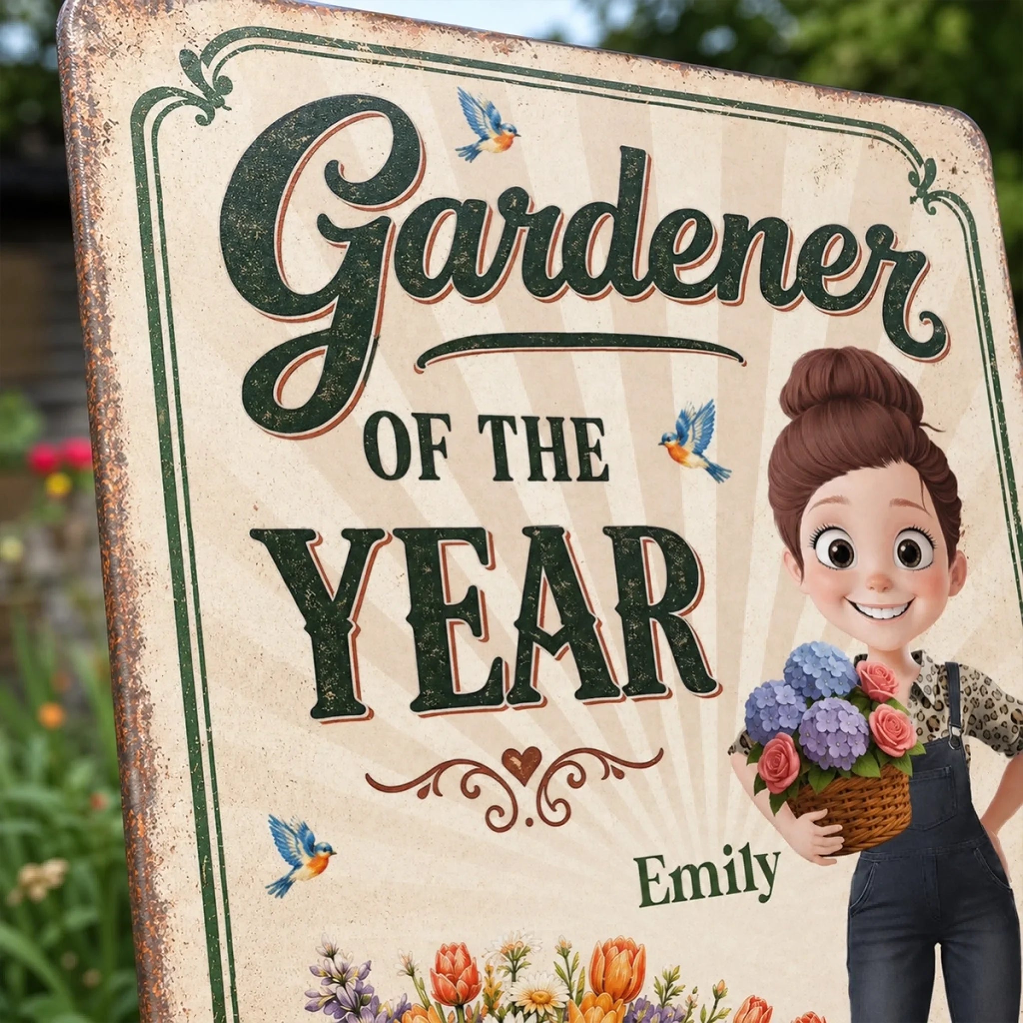 Custom Home Decor Metal Sign - Personalized Birthday Garden Gifts For Gardeners - Greenery Is My Therapy