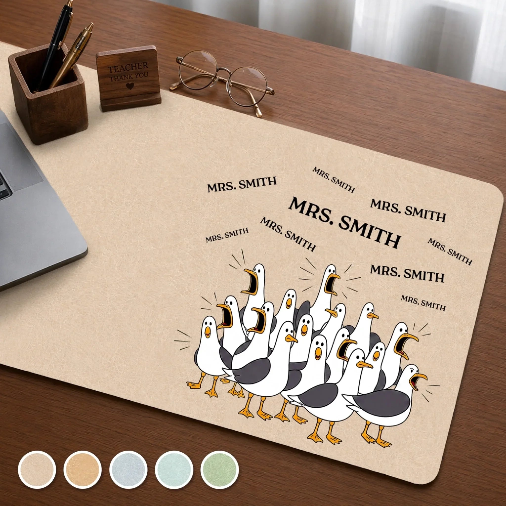 Custom Desk Mat - Personalized Funny Gifts For Teachers - Teacher Of The Year