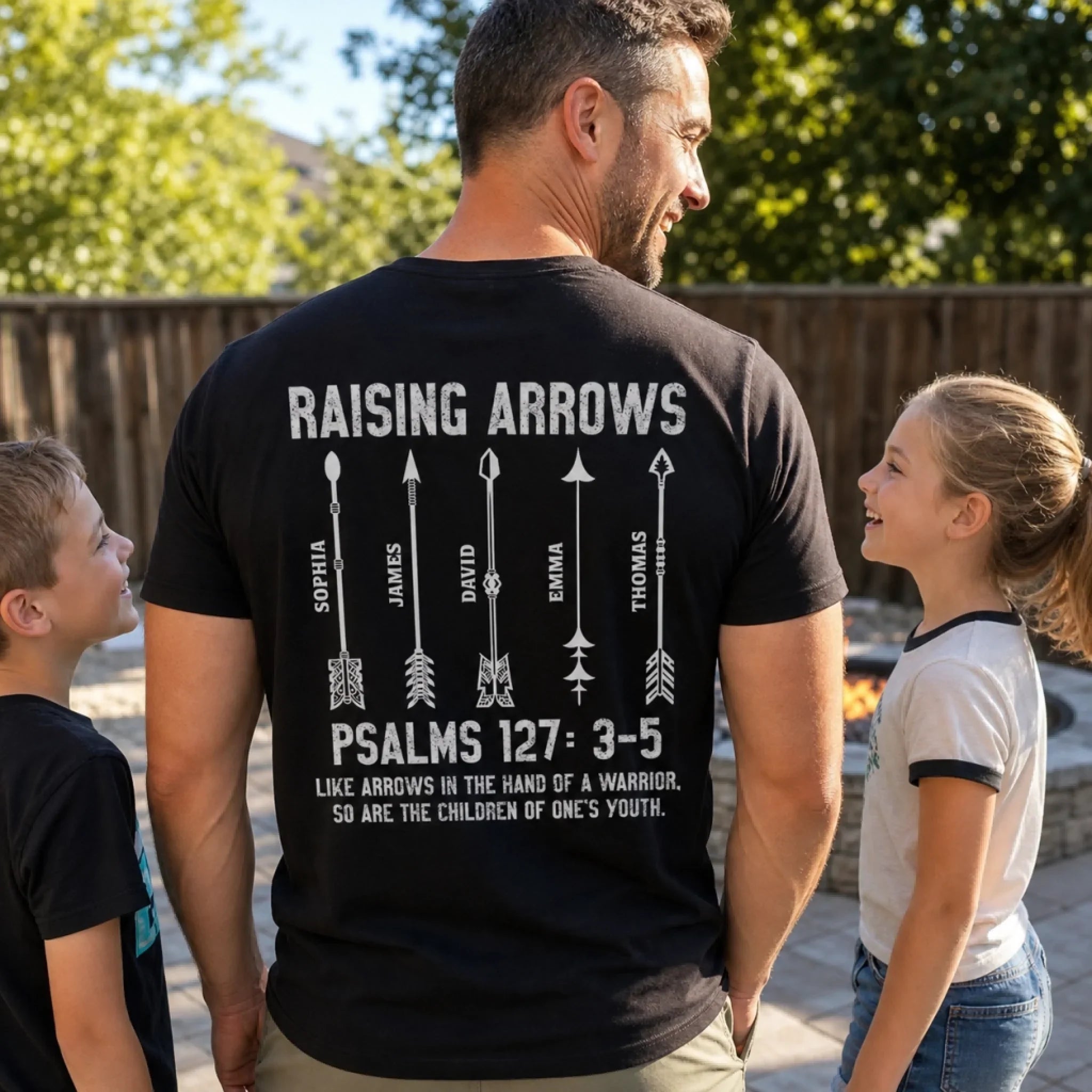 Custom Christian T-shirt, Hoodie - Personalized Father's Day Birthday Gifts For Dad, Grandpa - Made By Love Raised By Dad